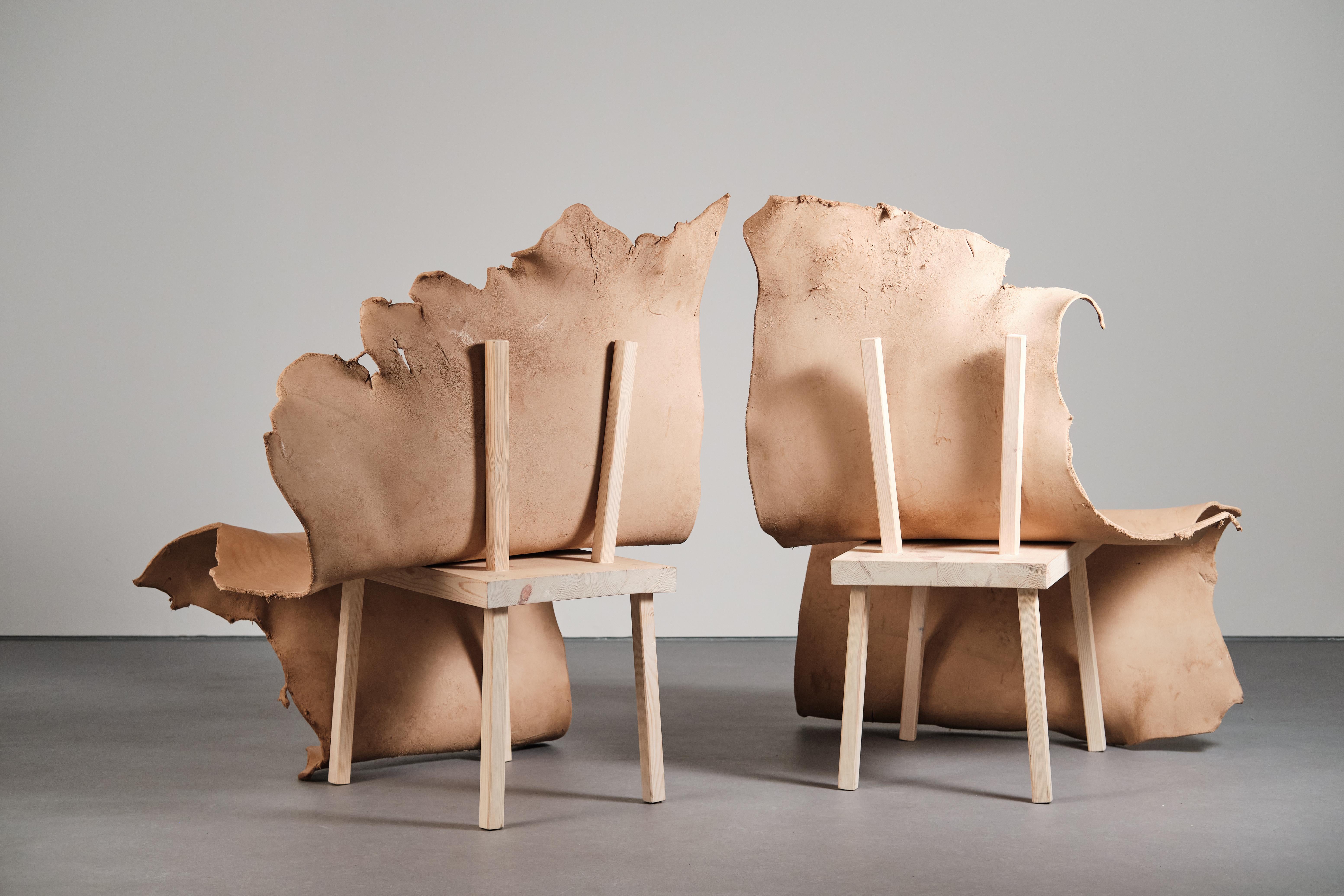 Atribut di Jordi Ribaudí, Mobili scultura in pelle di bufalo In condizioni ottime in vendita a Barcelona, ES