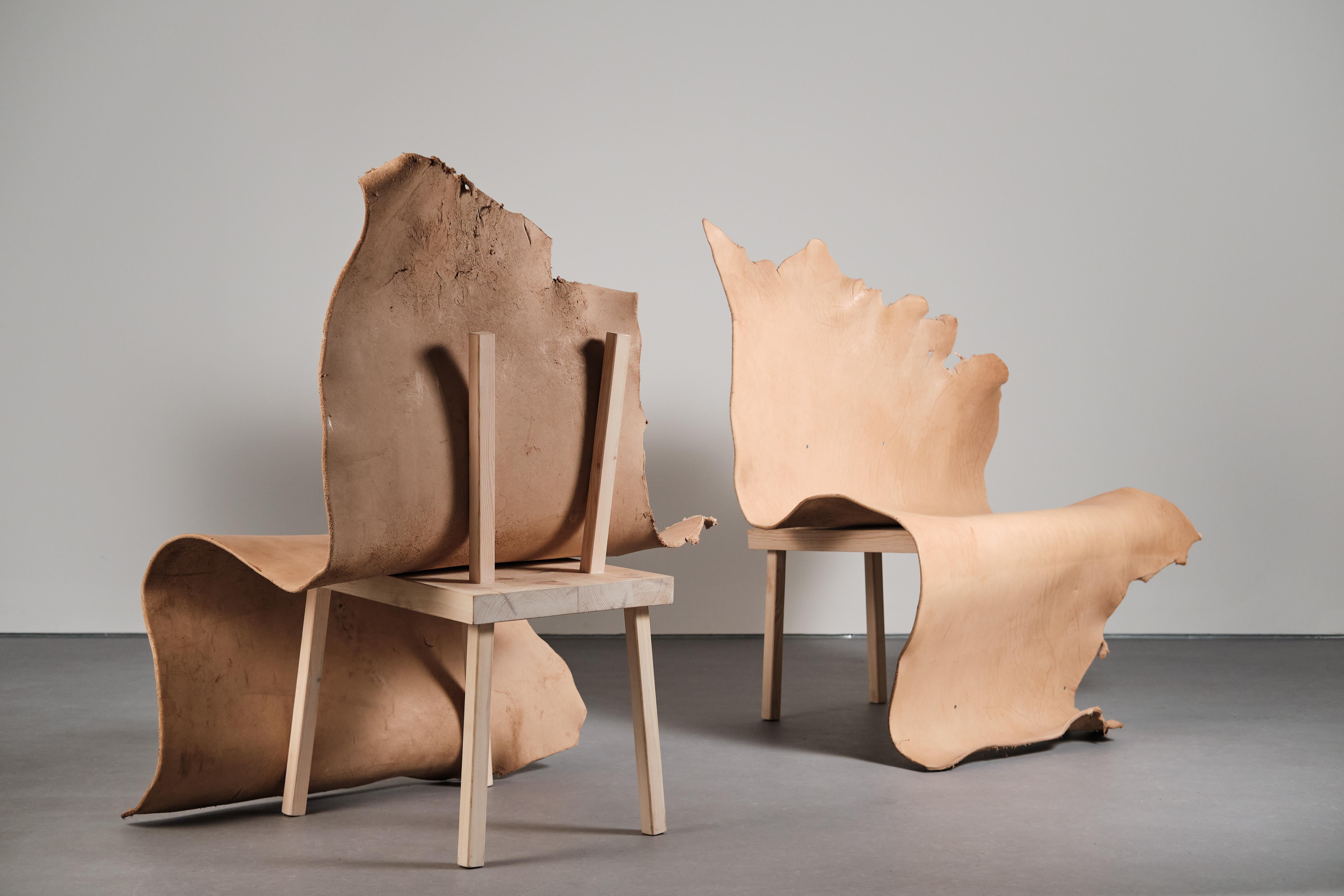 Spagnolo Atribut di Jordi Ribaudí, Mobili scultura in pelle di bufalo in vendita