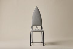 Vintage Set of 4 Pyramid Back Outdoor Dining Chairs in Iron, 1960s