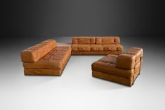 Ensemble salon-canapé Atrium en cuir cognac par Wittmann, Autriche, années 1970
