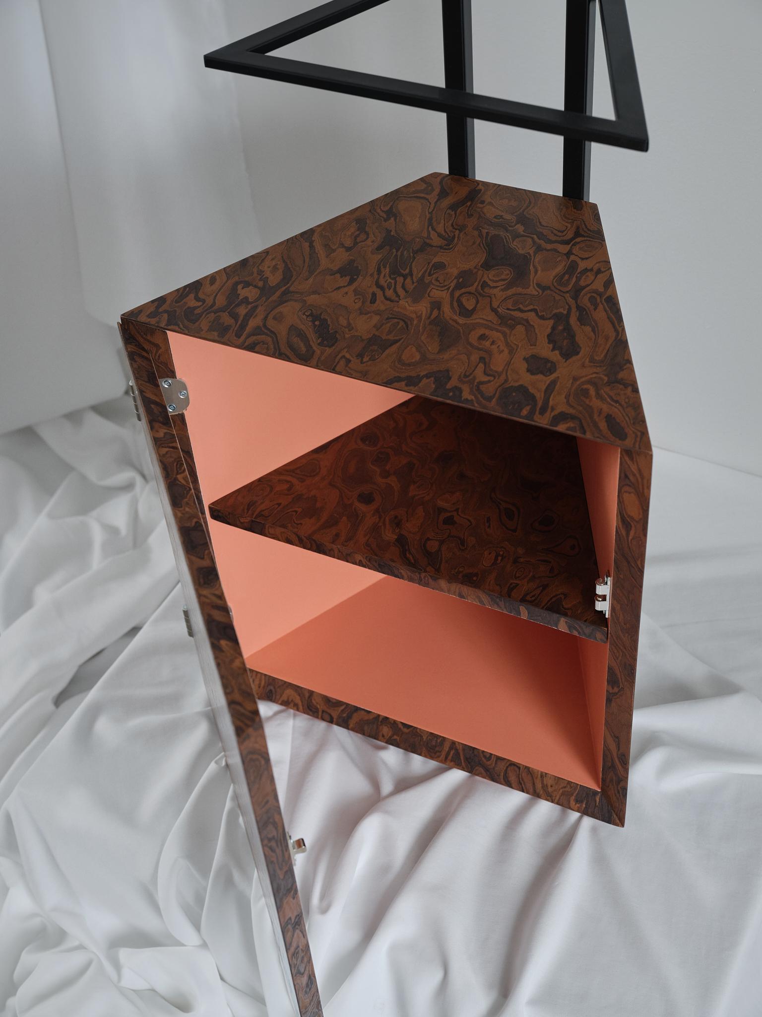 Turkish Atrium, Wood and Metal Bookshelf, Studio Mohs For Sale