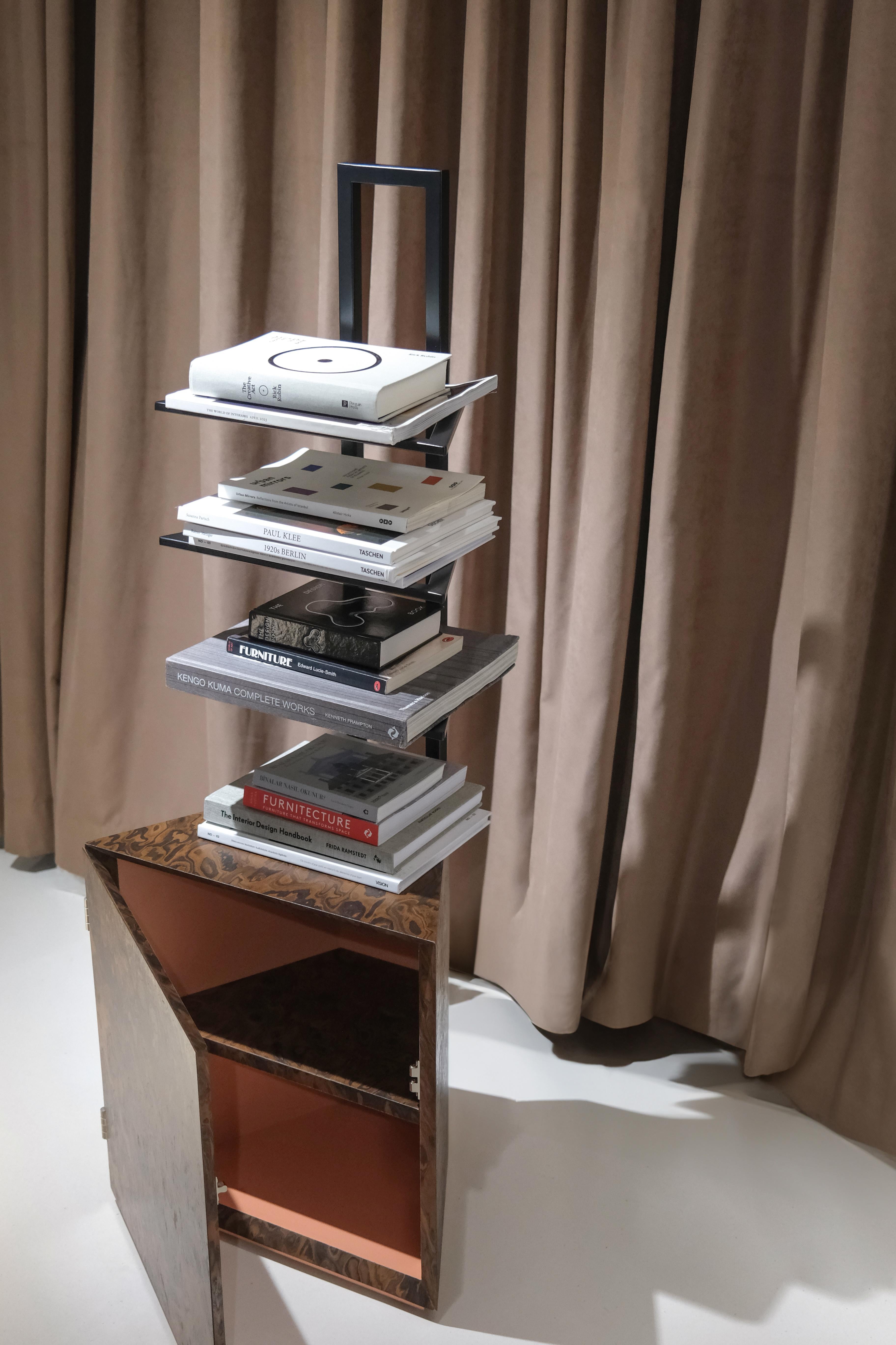 Atrium, Wood and Metal Bookshelf, Studio Mohs In New Condition For Sale In Istanbul , Istanbul