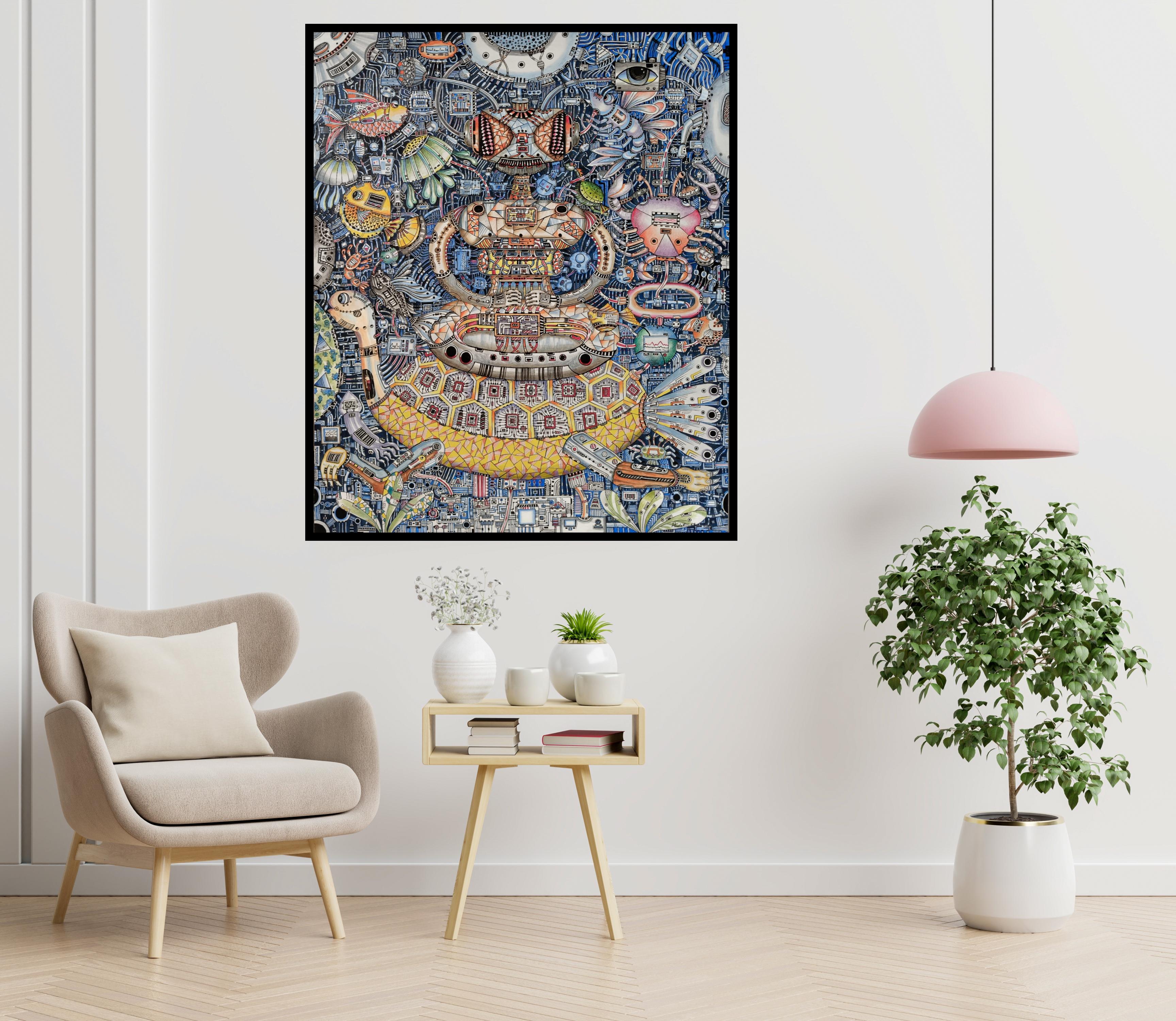 EVOLUTION OF LIVING THINGS - Painting by Atsadet Khommarat