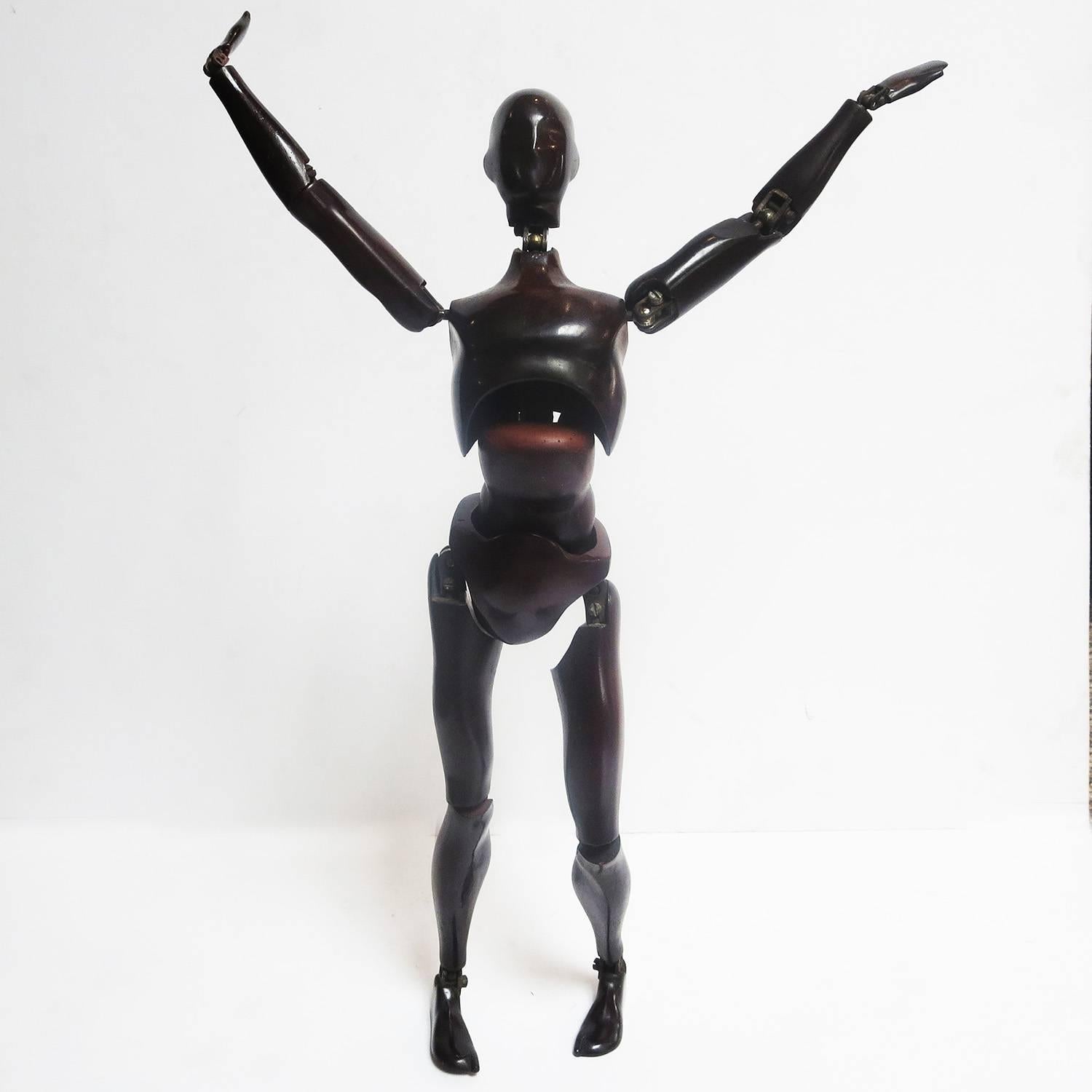A very rare and desirable bakelite artist mannequin, 