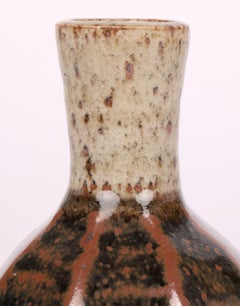 Atsuya Hamada Studio Pottery Faceted Bud Vase