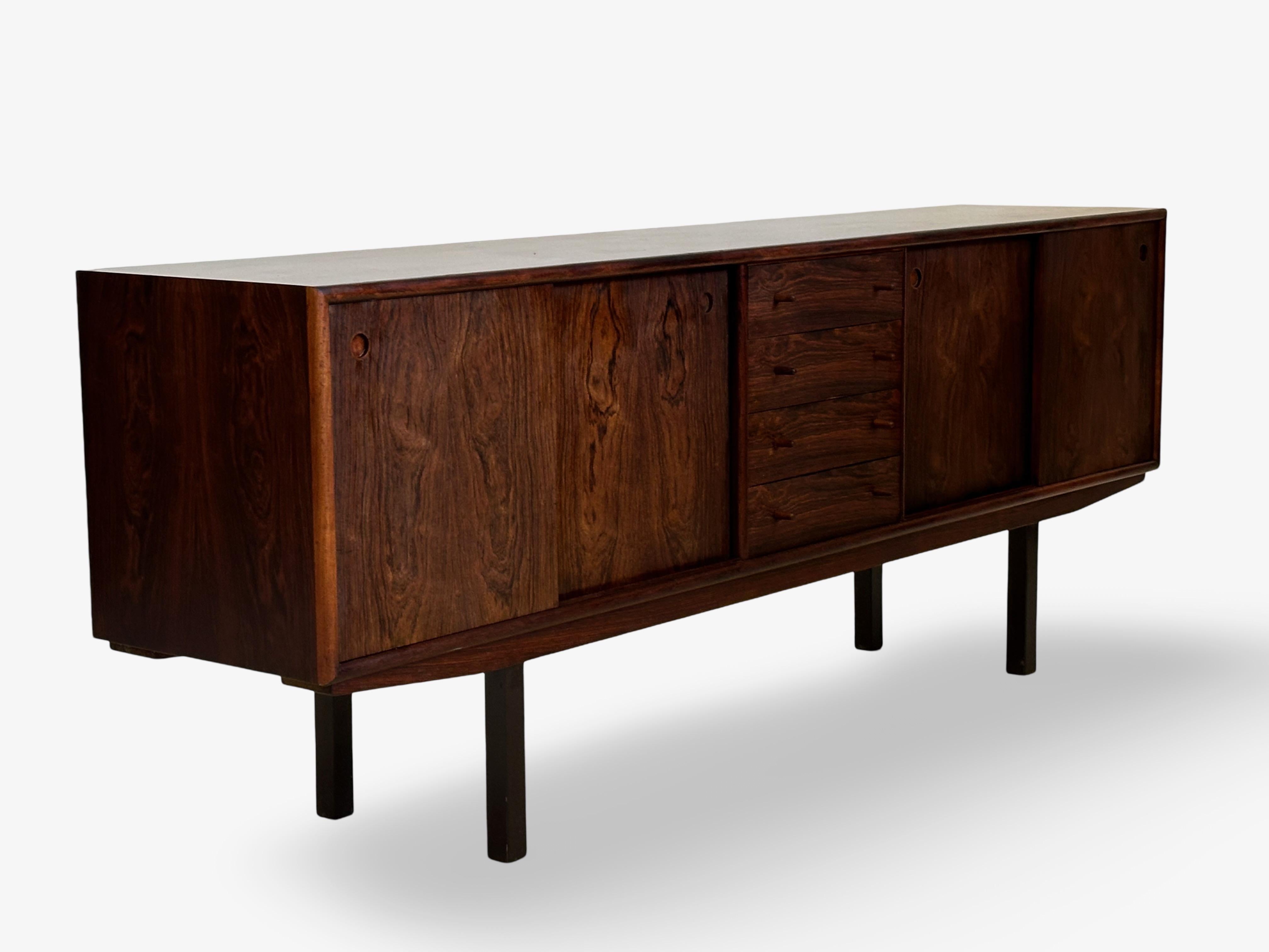 Danish Att. Arne Vodder, Sibast Furniture, Denmark. Original rosewood sideboard.