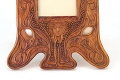Att.: Carlo Zen, Italian Art Nouveau Fruitwood & Silver Picture Frame, CA. 1900