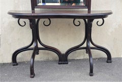 Att. In Thonet, Console with Large Mirror, Late 19th Early 20th Century