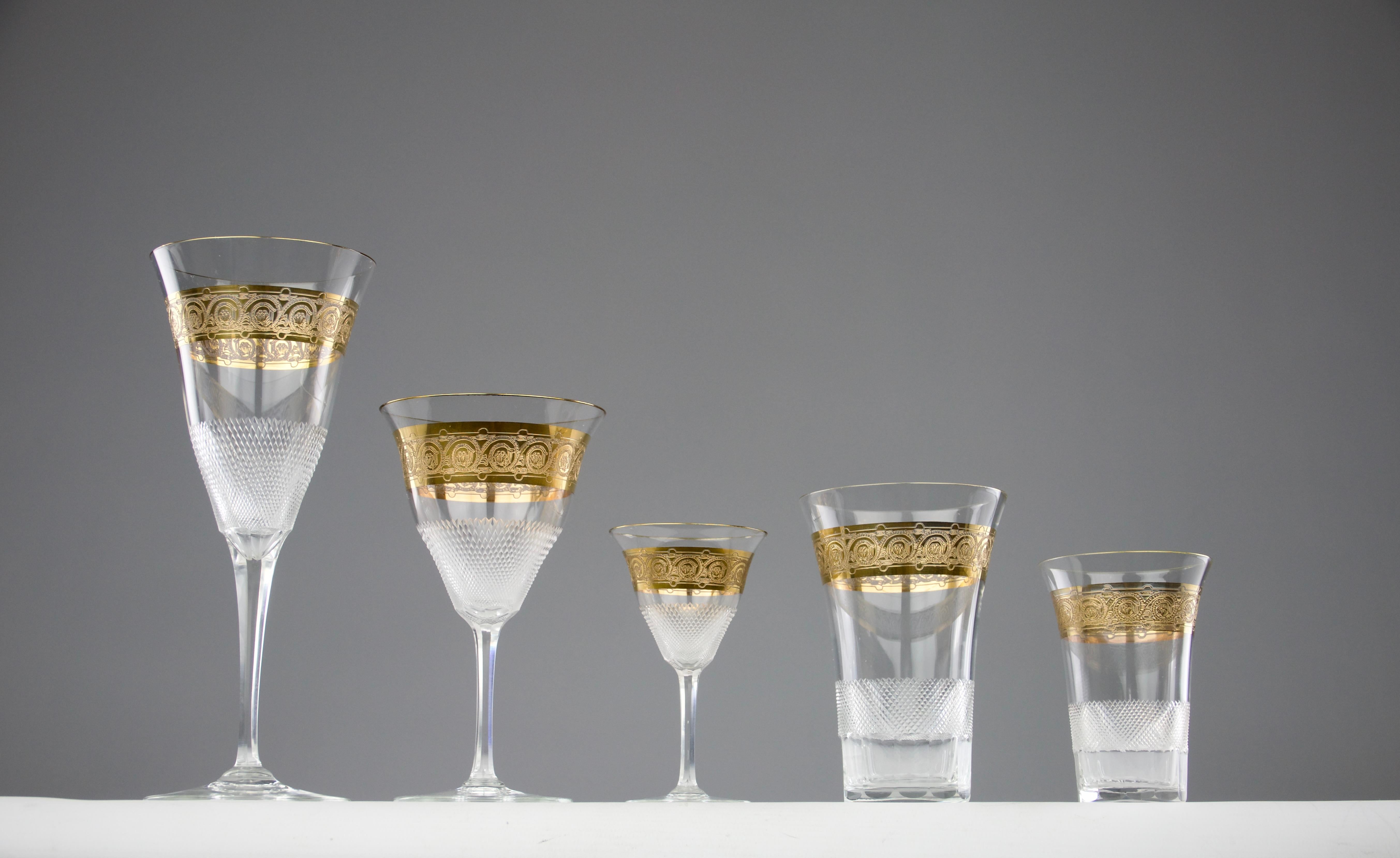 Att. Moser, Service de verres (43 pièces), années 1950 en vente 7