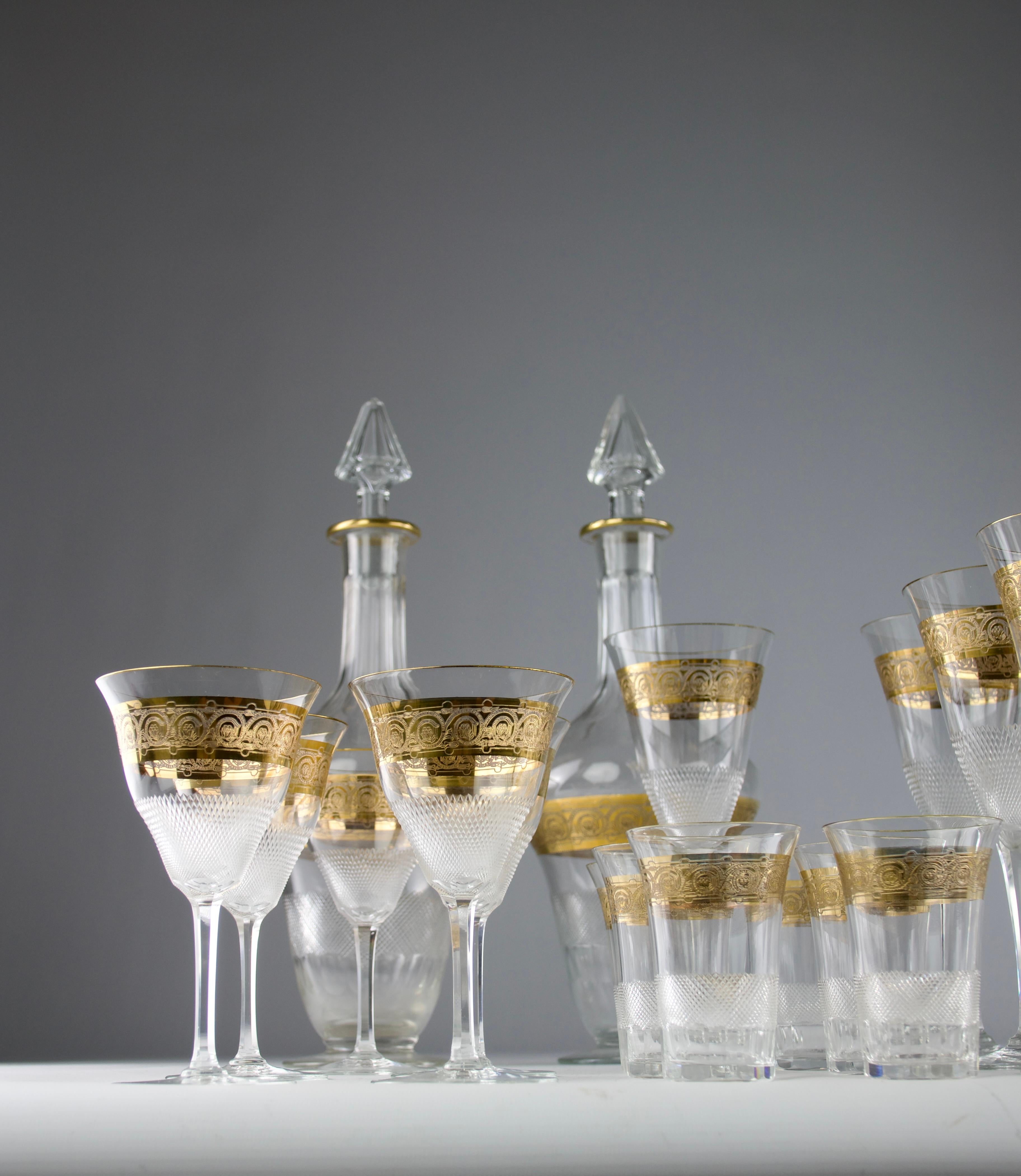 Empire Att. Moser, Service de verres (43 pièces), années 1950 en vente