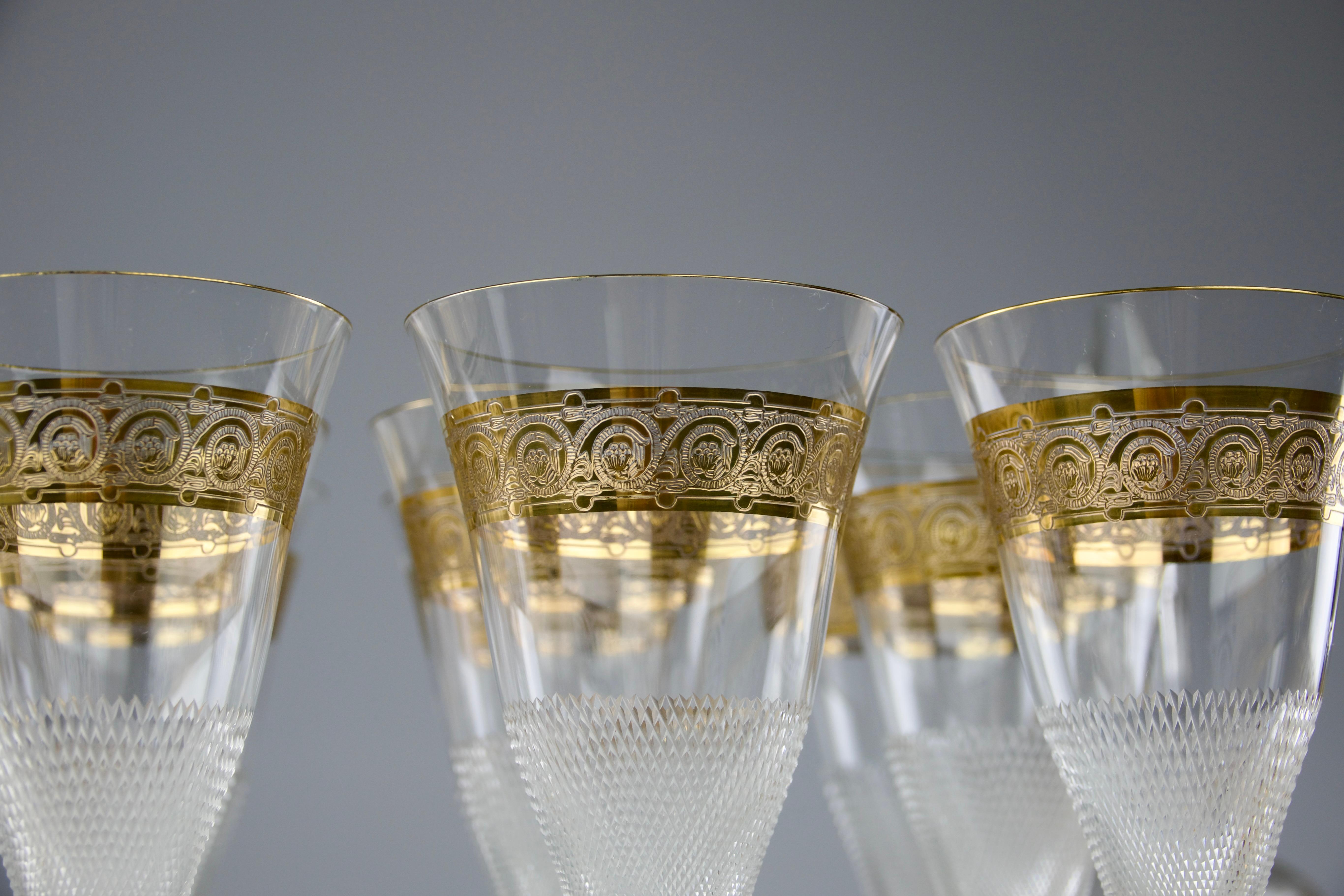 Milieu du XXe siècle Att. Moser, Service de verres (43 pièces), années 1950 en vente