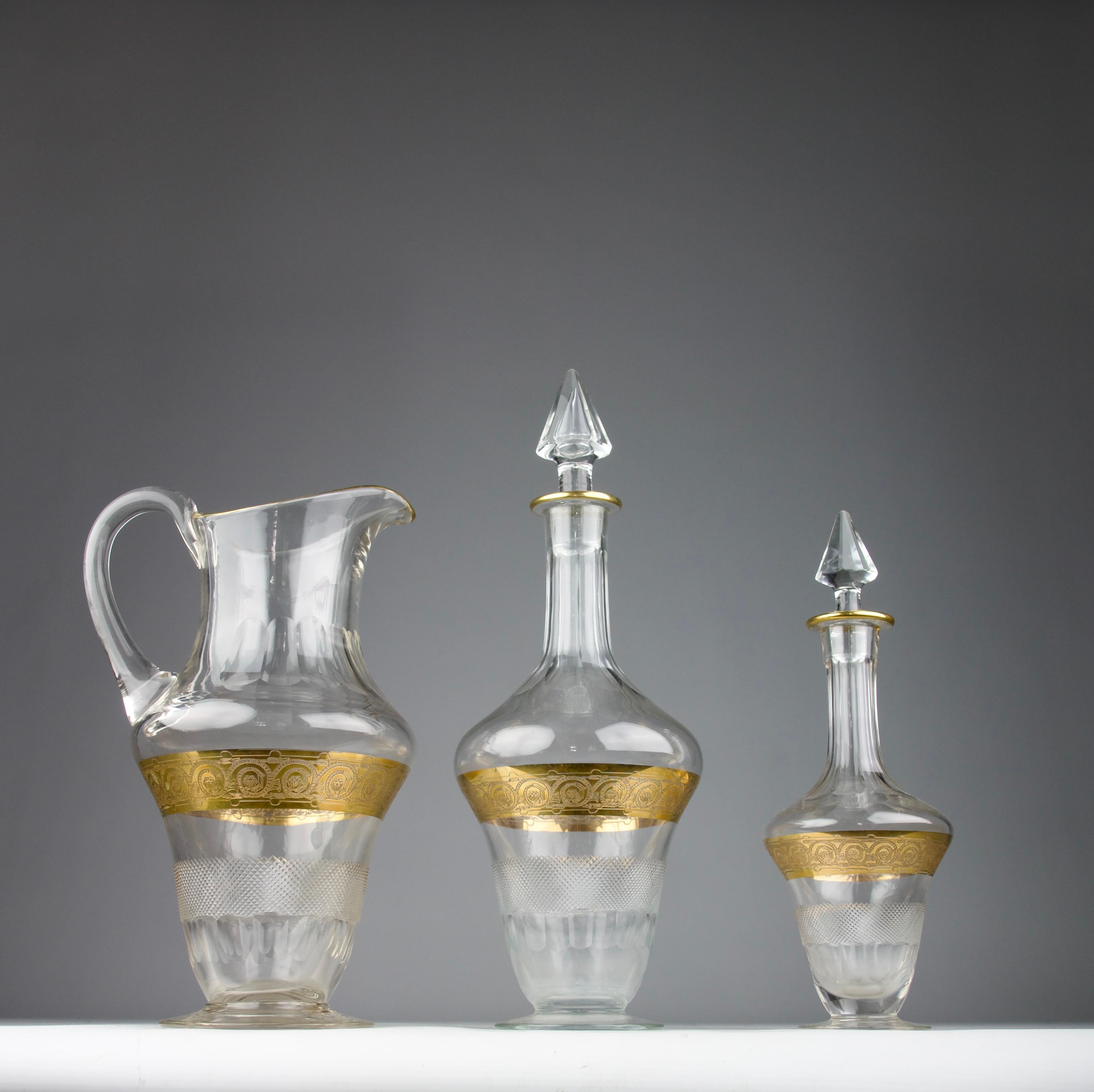 Att. Moser, Service de verres (43 pièces), années 1950 en vente 3