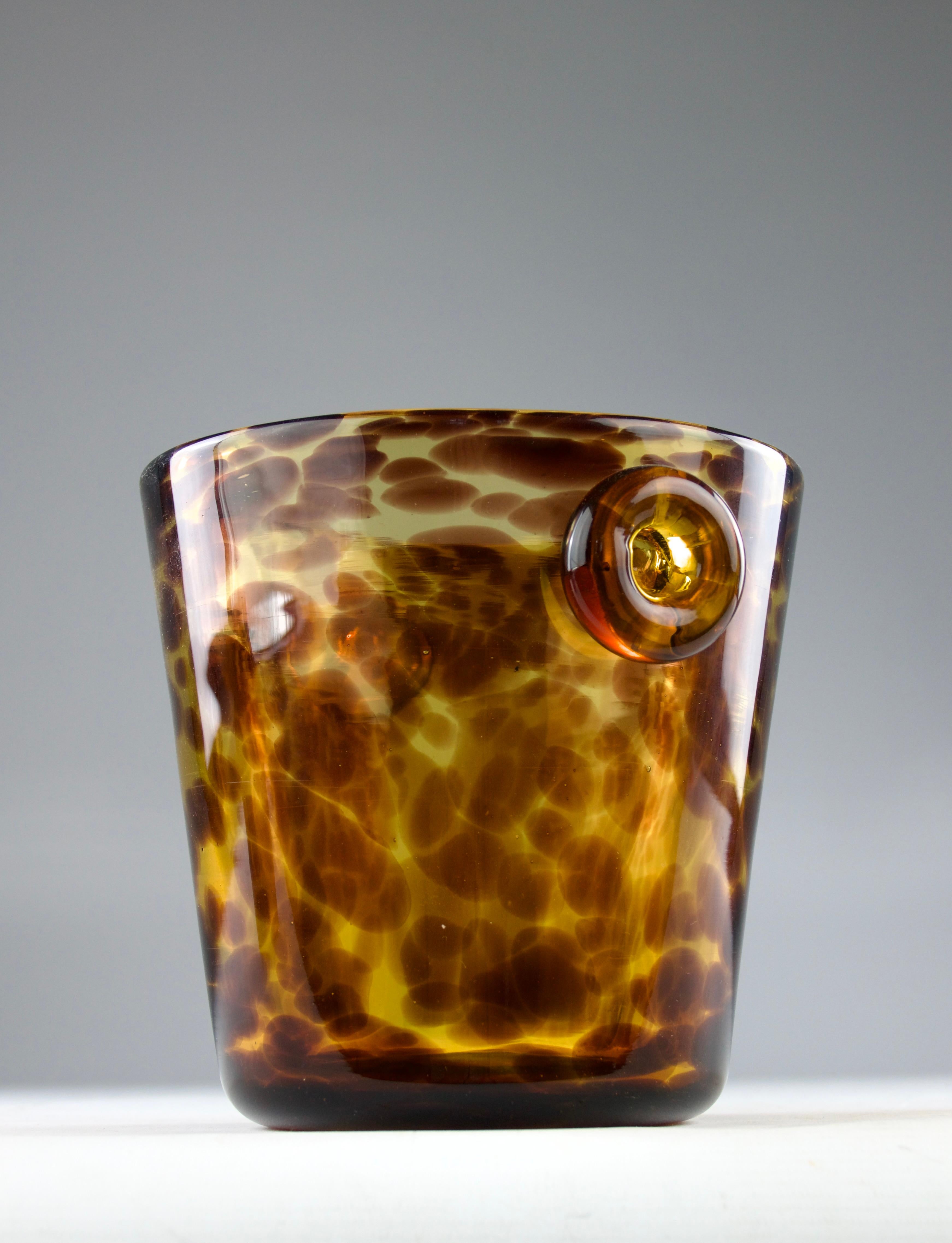 Att. à Empoli pour Dior, seau à glace et verres en écaille de tortue, années 1960 en vente 2