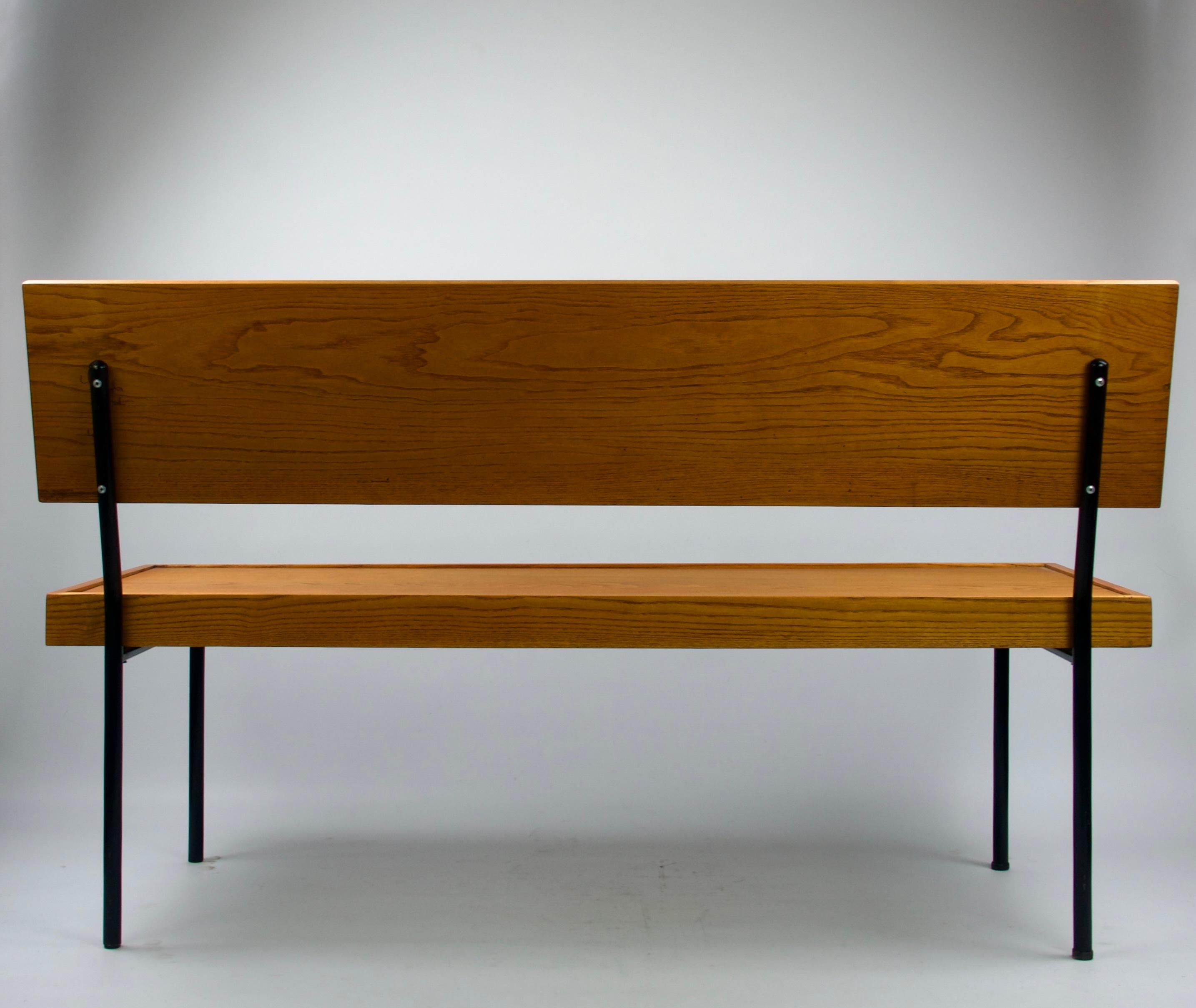 Att. a Florence Knoll, Panchina di design, metà secolo, Francia 1960 in vendita 5