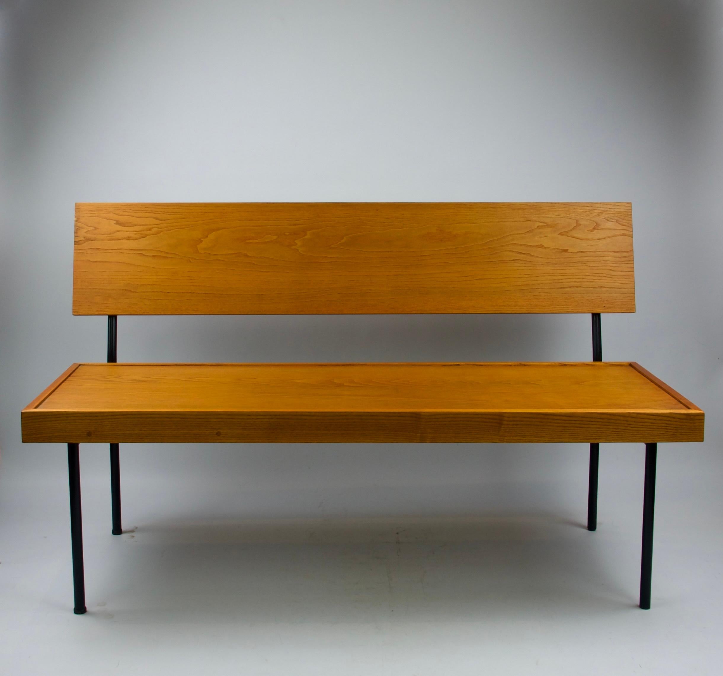 Att. a Florence Knoll, Panchina di design, metà secolo, Francia 1960 In condizioni buone in vendita a PARIS, FR