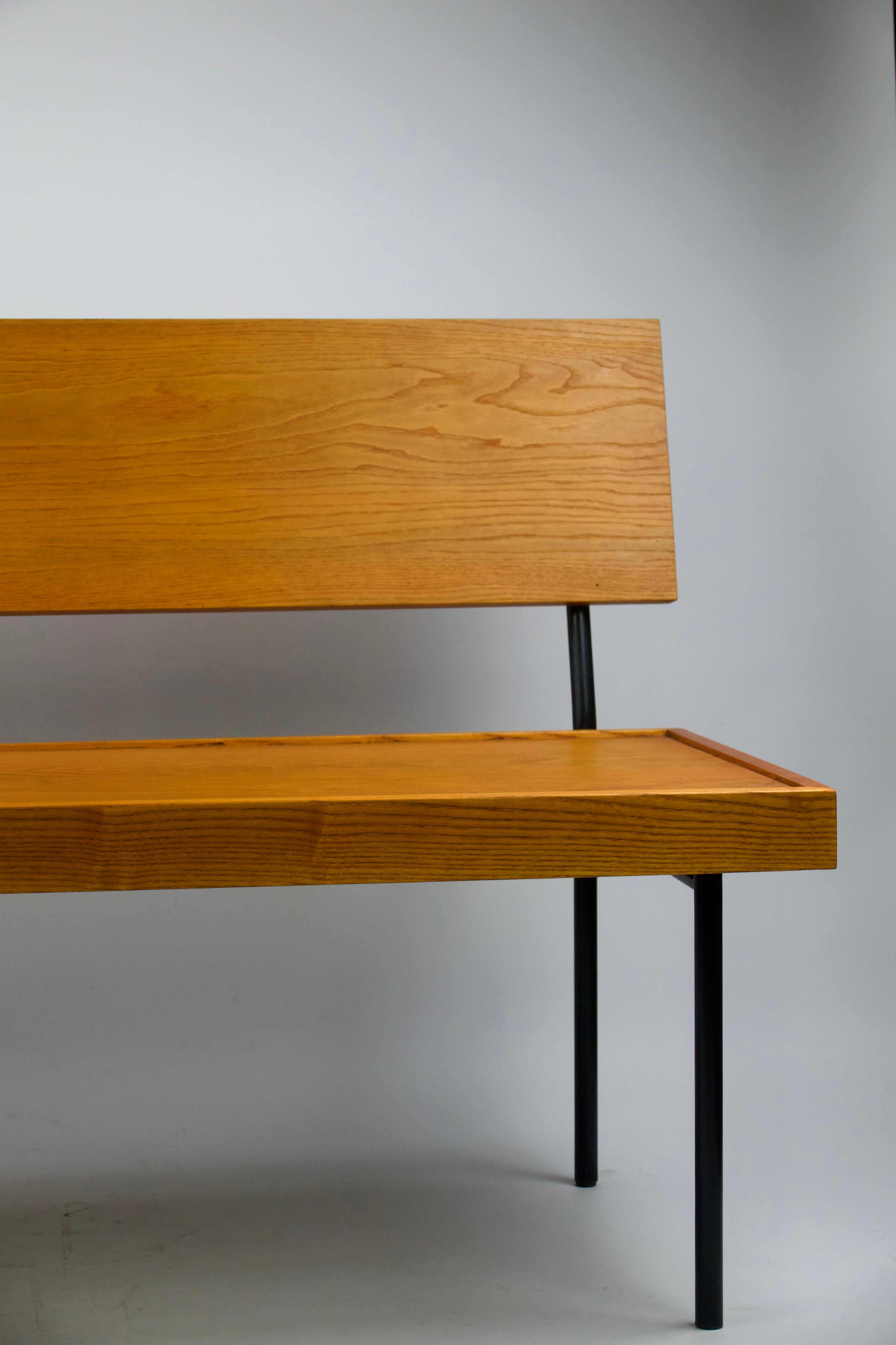 Att. a Florence Knoll, Panchina di design, metà secolo, Francia 1960 in vendita 1