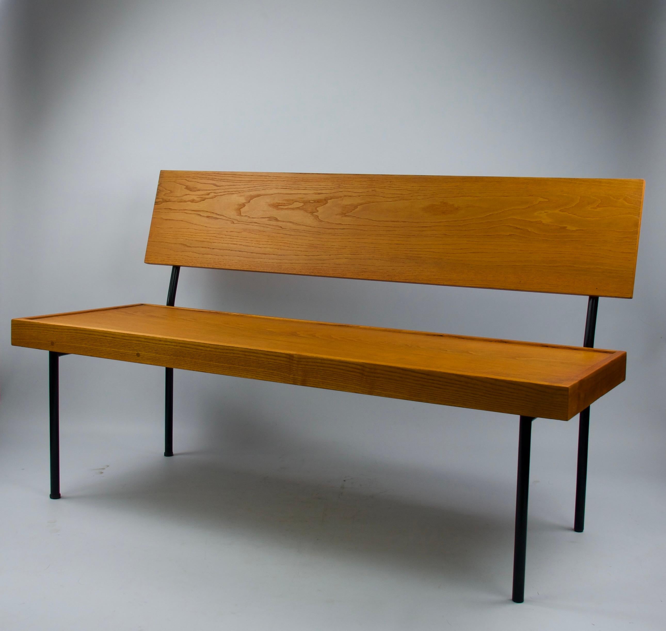 Att. a Florence Knoll, Panchina di design, metà secolo, Francia 1960 in vendita 2