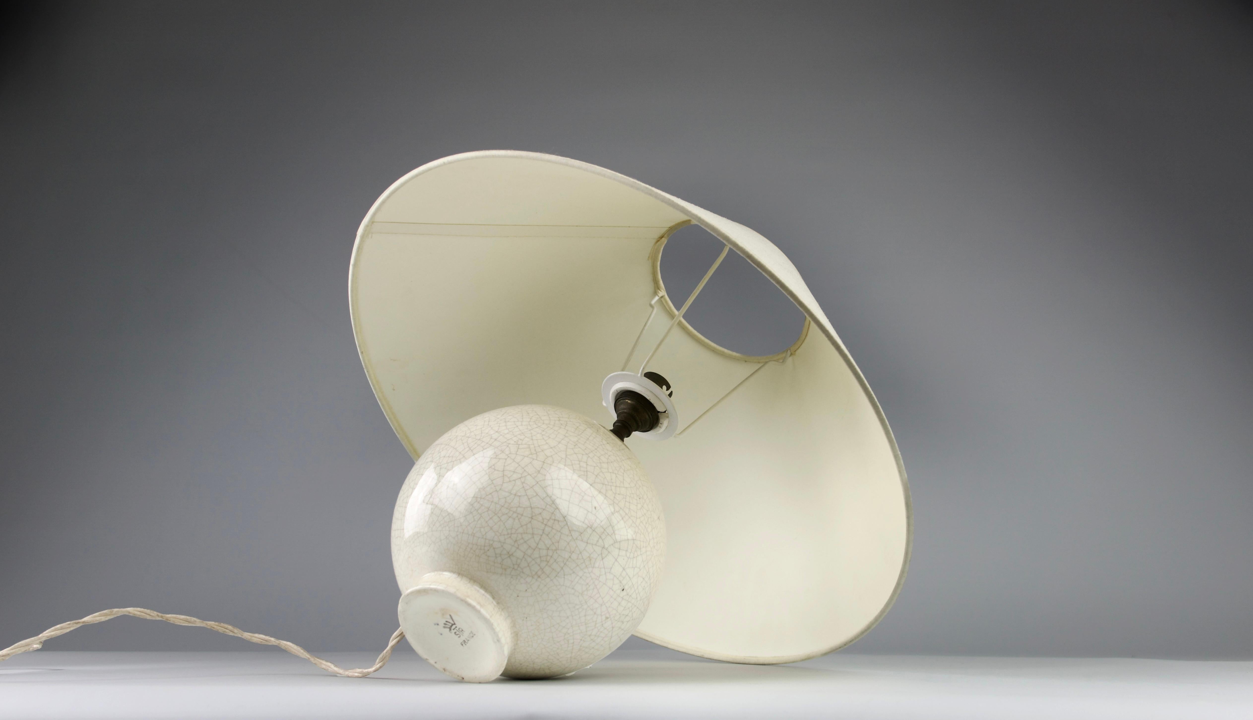 Mid-20th Century Attributed to Jean Besnard for Str, Table Lamp, France, 1930s For Sale
