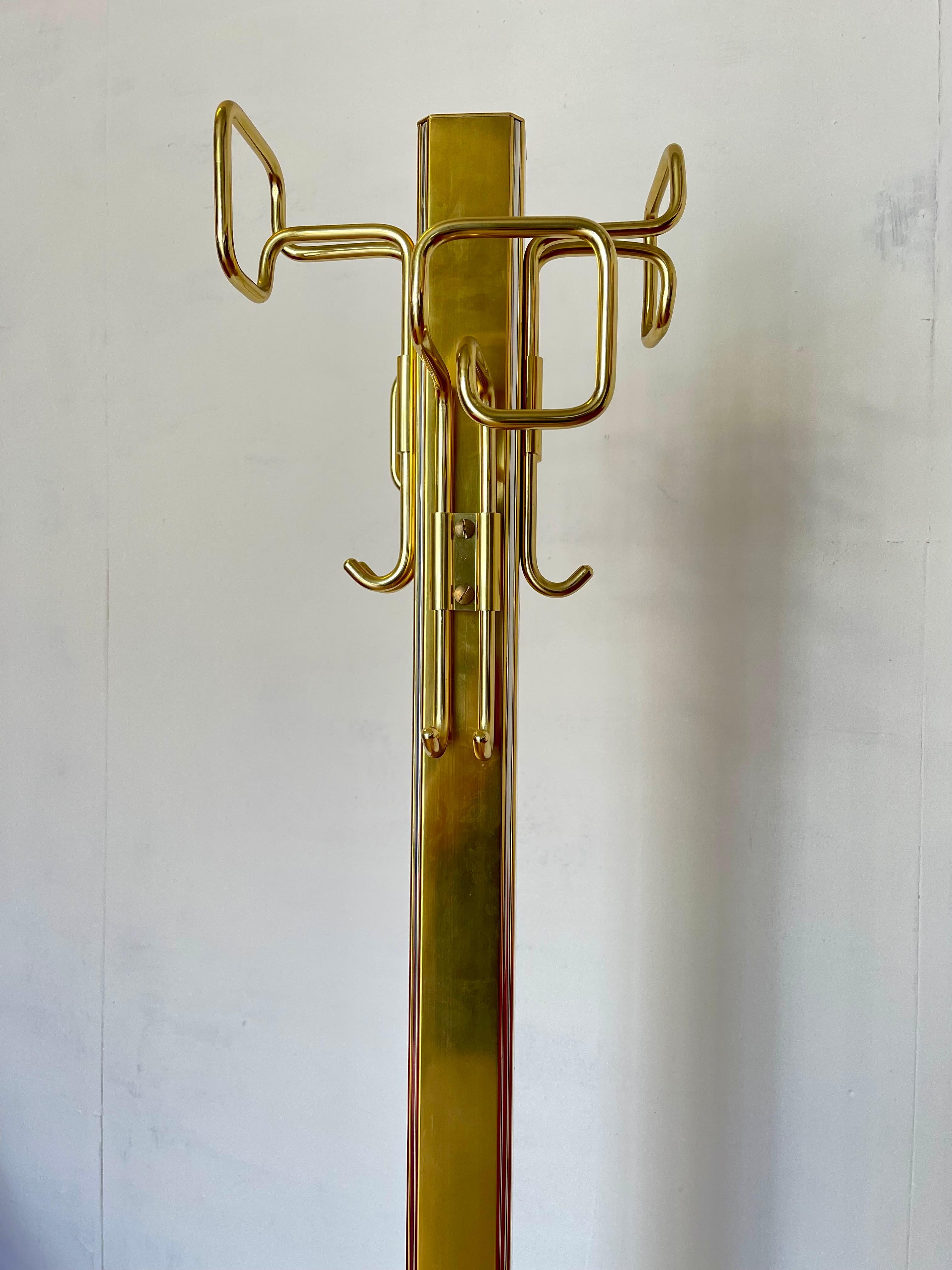Attacapanni in ottone design belgo chrom vintage anni '90 im Zustand „Hervorragend“ im Angebot in Cantù, IT