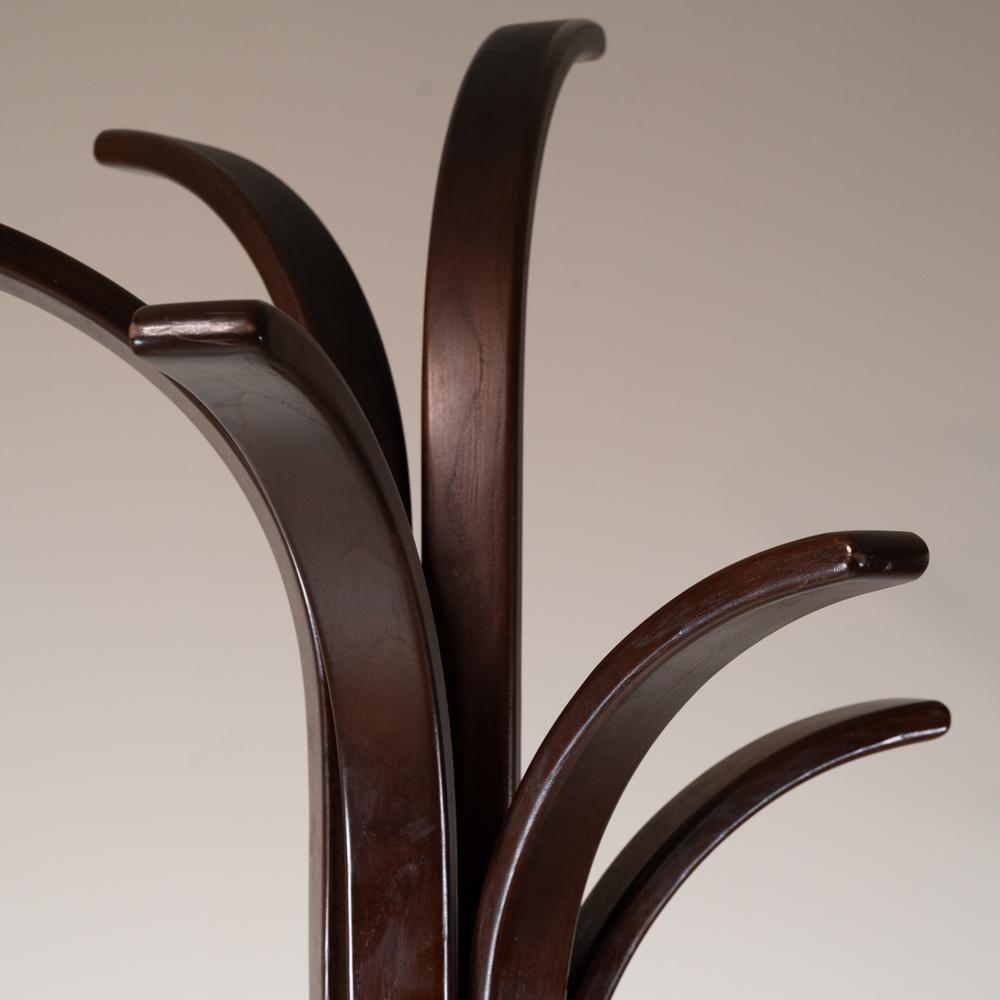 Mid-Century moderno Attaccapanni da terra in marmo e legno, 1960 in vendita