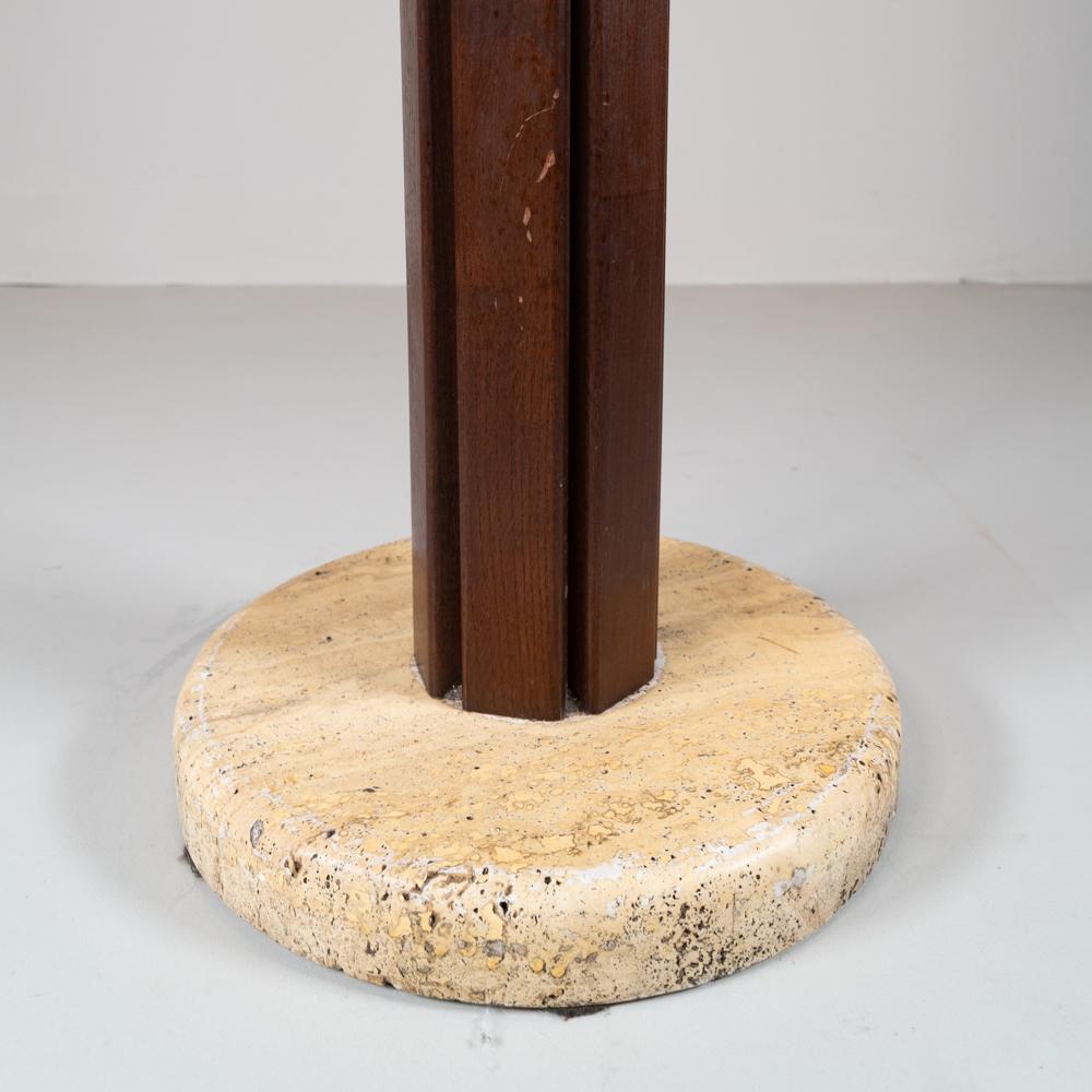 Italian Attaccapanni da terra in marmo e legno, 1960 in vendita