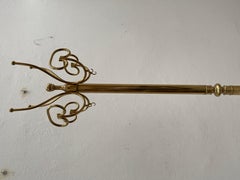 Gilt bronze coat hanger vintage italy 1950s