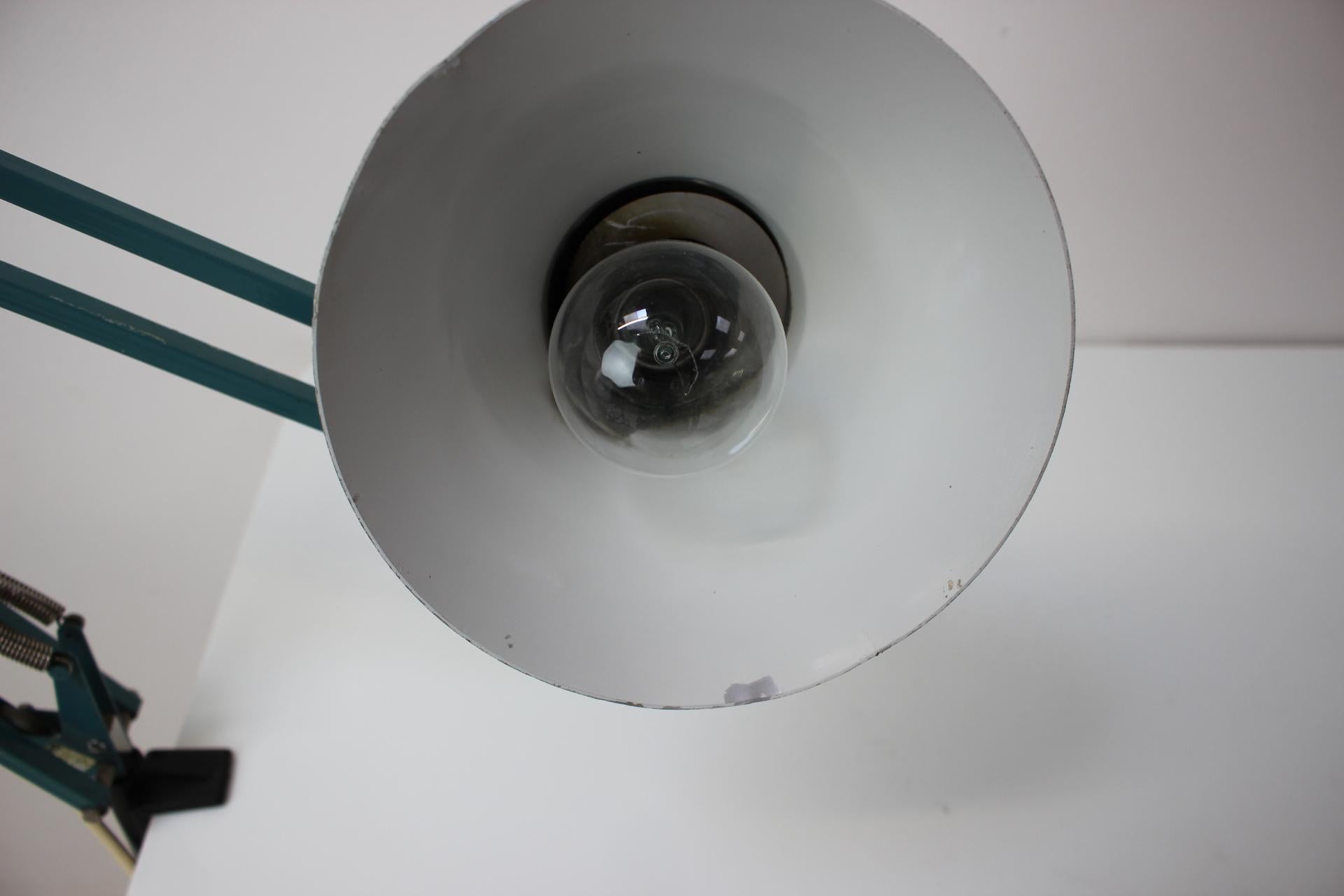 Attachable, Adjustable Table Lamp by NAPAKO, Czechoslovakia, 1960s For Sale 4