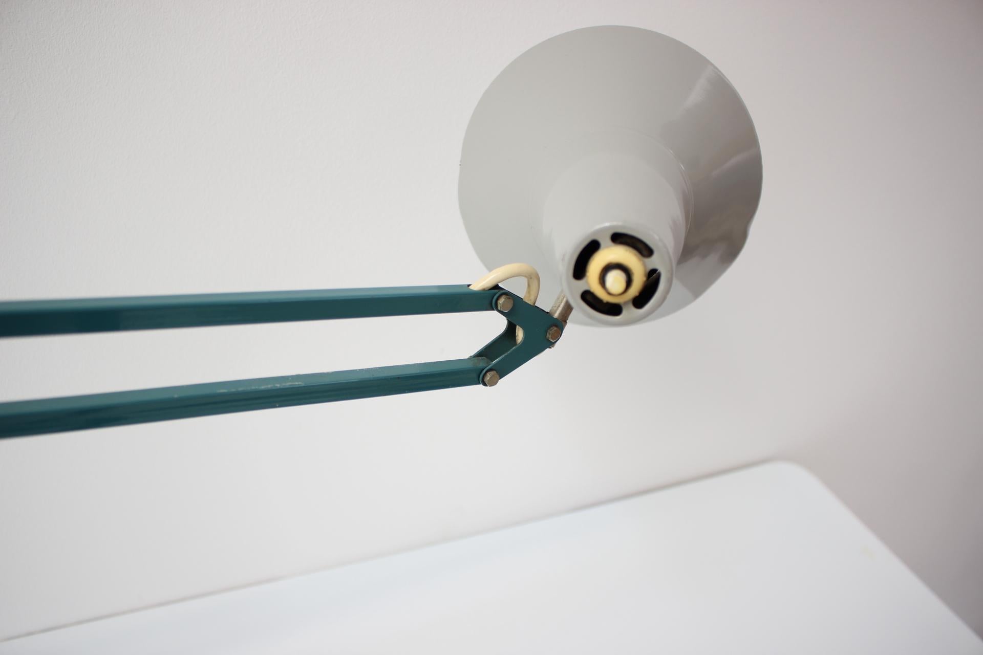 Attachable, Adjustable Table Lamp by NAPAKO, Czechoslovakia, 1960s For Sale 5