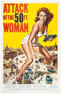 Attack of the 50 Foot Woman 1958 US 1 Sheet Film Poster, Reynold Brown