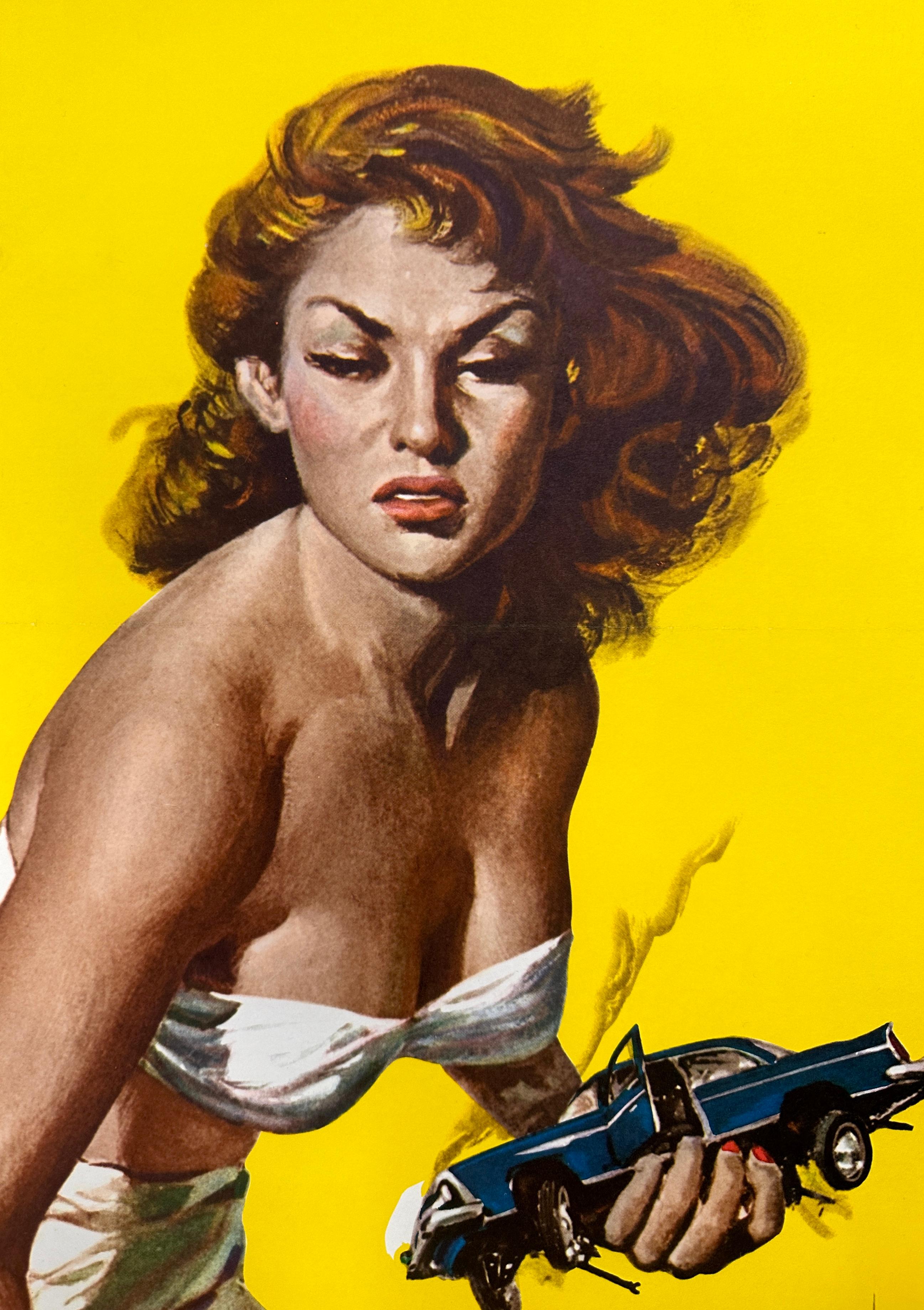 Altro L'attacco dei 50 piedi. Poster cinematografico 'Woman' originale d'epoca negli Stati Uniti, 1958 in vendita