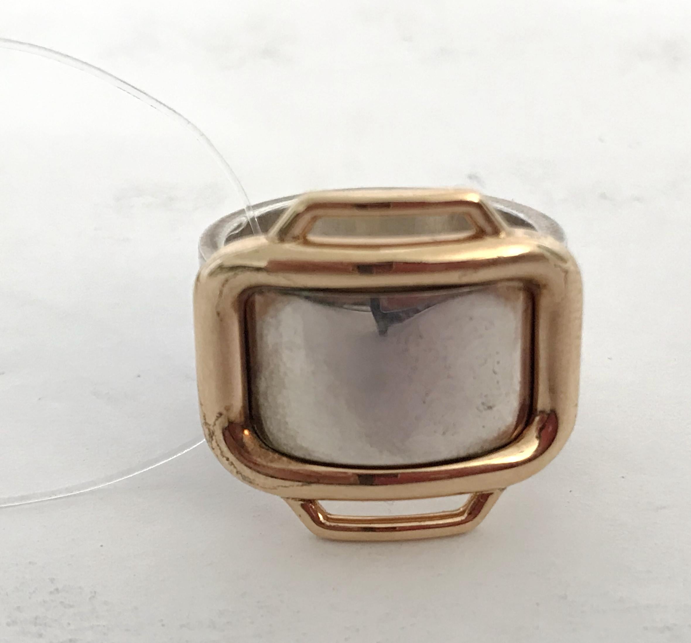 Attelage Hermès Silber und Gold Ring für Damen oder Herren im Angebot