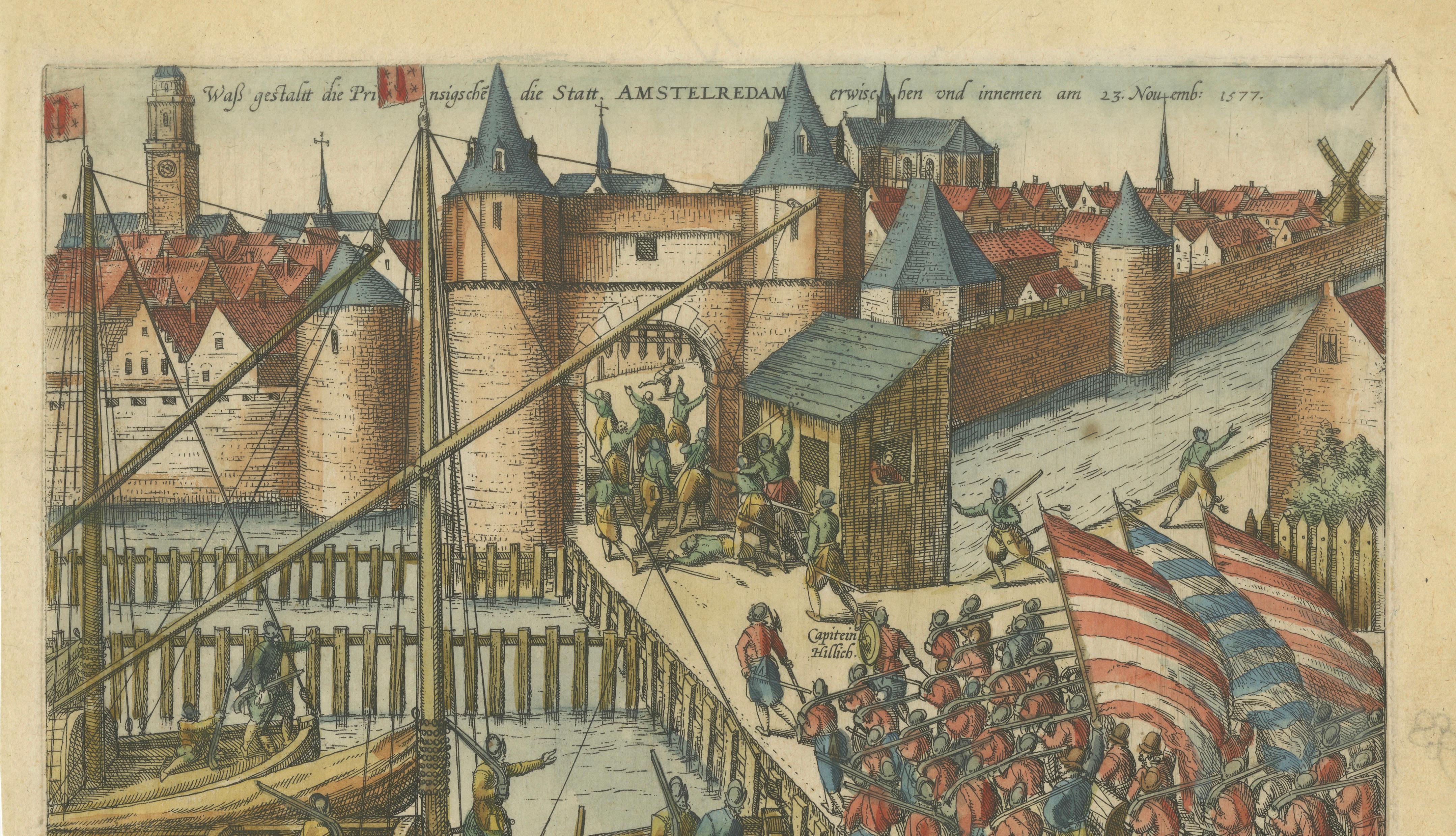 Attempt to Seize Amsterdam, 1577 — Haarlemmerpoort Assault, Hogenberg