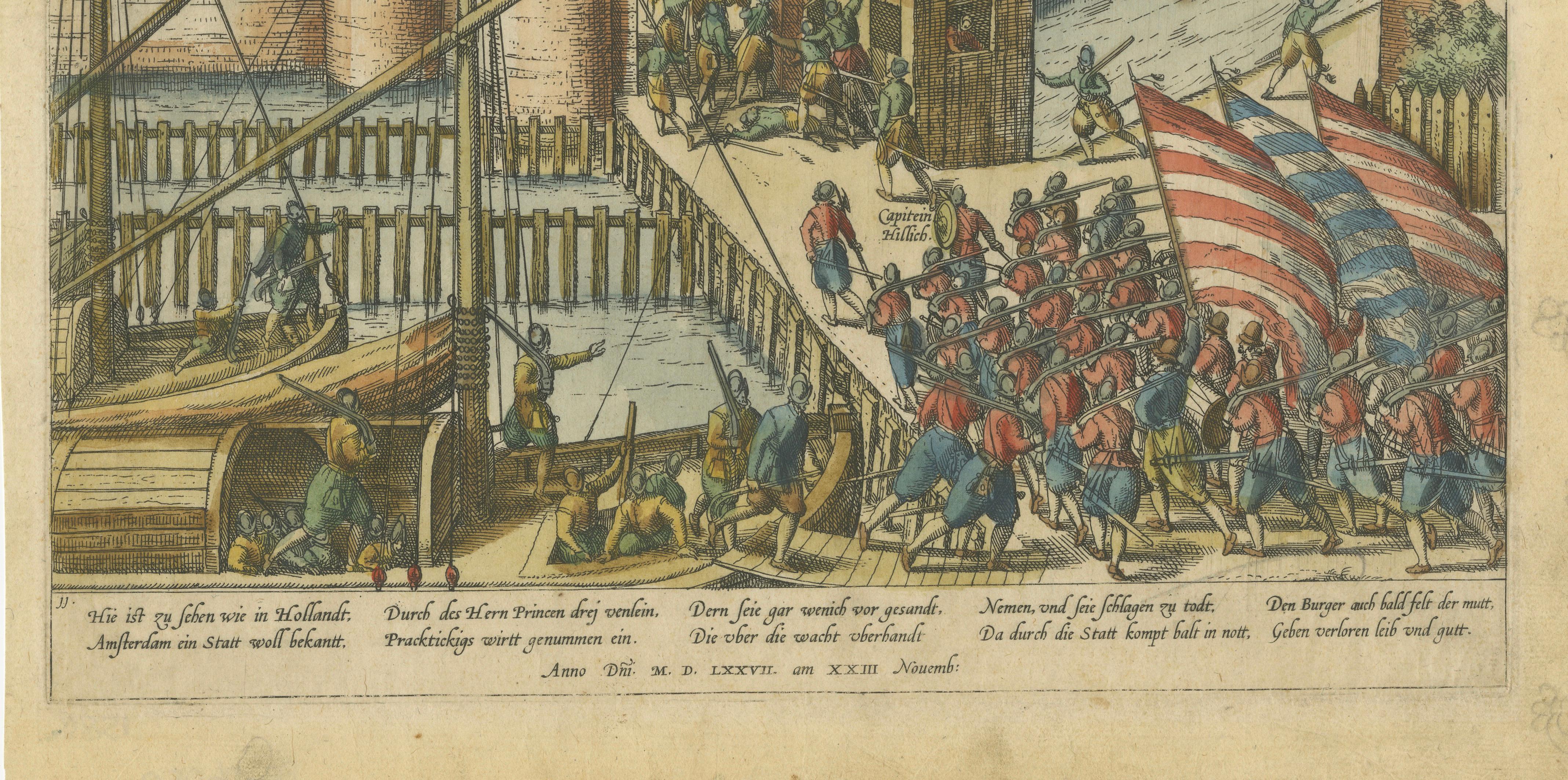 Attempt to Seize Amsterdam, 1577 — Haarlemmerpoort Assault, Hogenberg