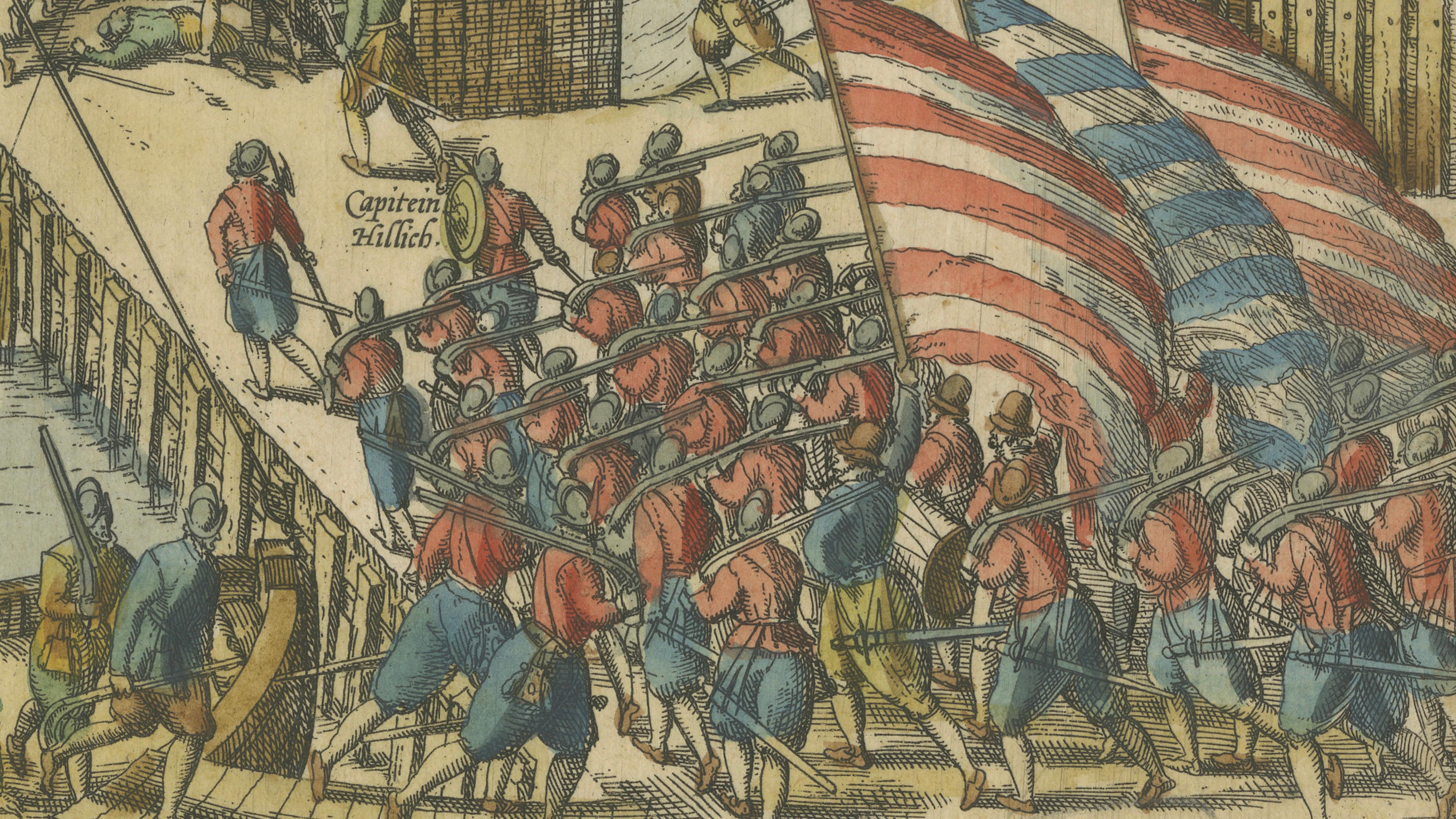 Attempt to Seize Amsterdam, 1577 — Haarlemmerpoort Assault, Hogenberg