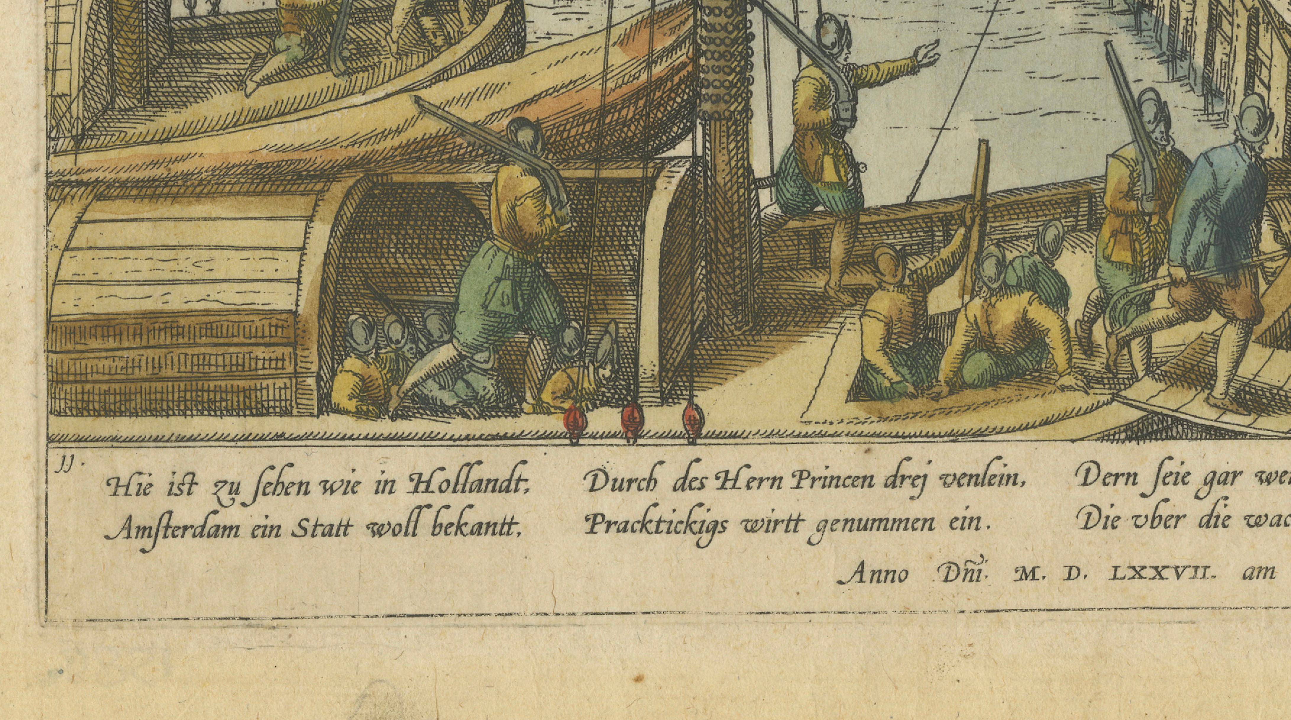 Attempt to Seize Amsterdam, 1577 — Haarlemmerpoort Assault, Hogenberg