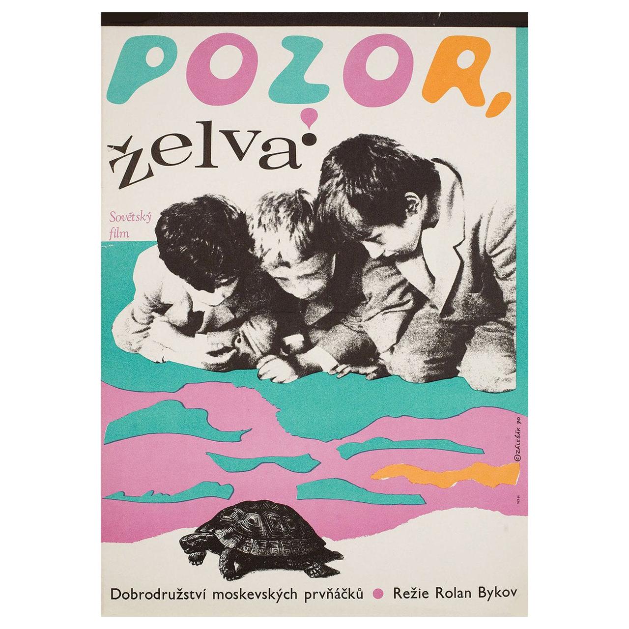 Attention, Turtle! 1972 Czech A3 Film Poster