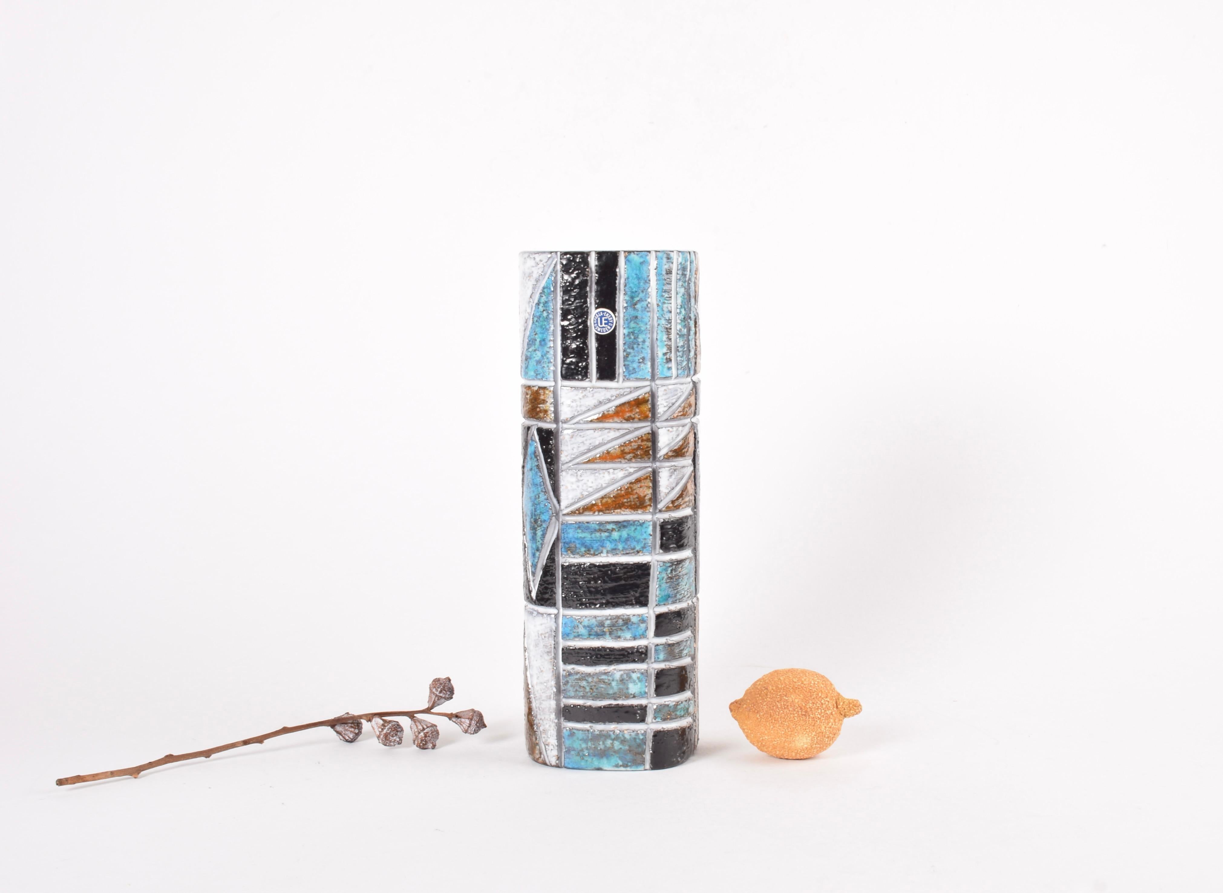 Tall square vase from the 