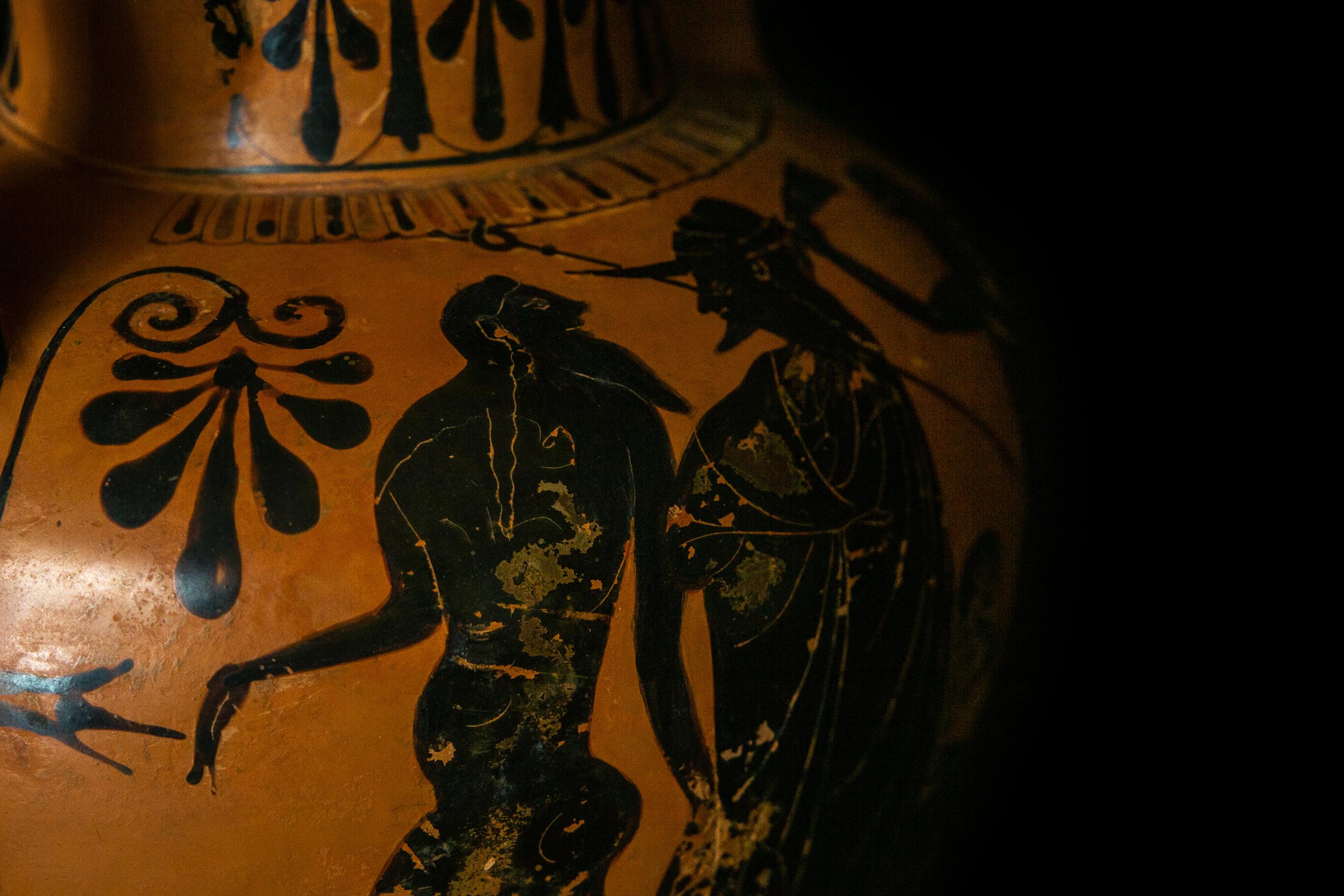 Greek Ancient Attic Black-Figure Amphora, Leagros Group, circa 525-500BC