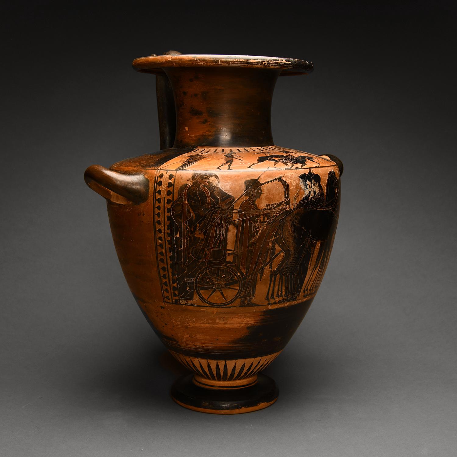 Grec classique Attic Black-Figured Hydria en vente