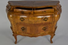 Attic Find; Scandinavian Bombe Chest of Drawers from Clausholm Castle, Denmark