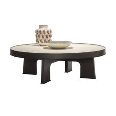 Attica Runder Couchtisch aus Pergament von Stephane Parmentier x Giobagnara