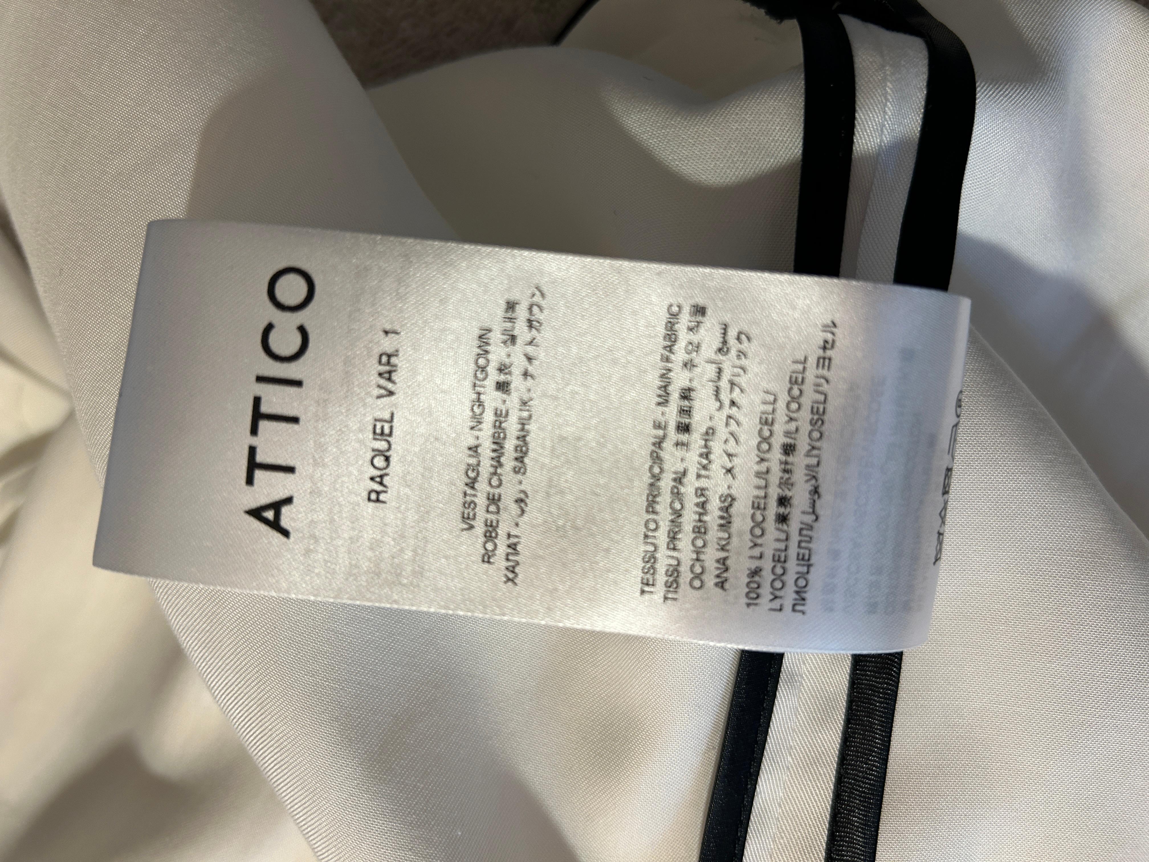 Attico Parrot Embellished White Wrap Maxi Dress  6