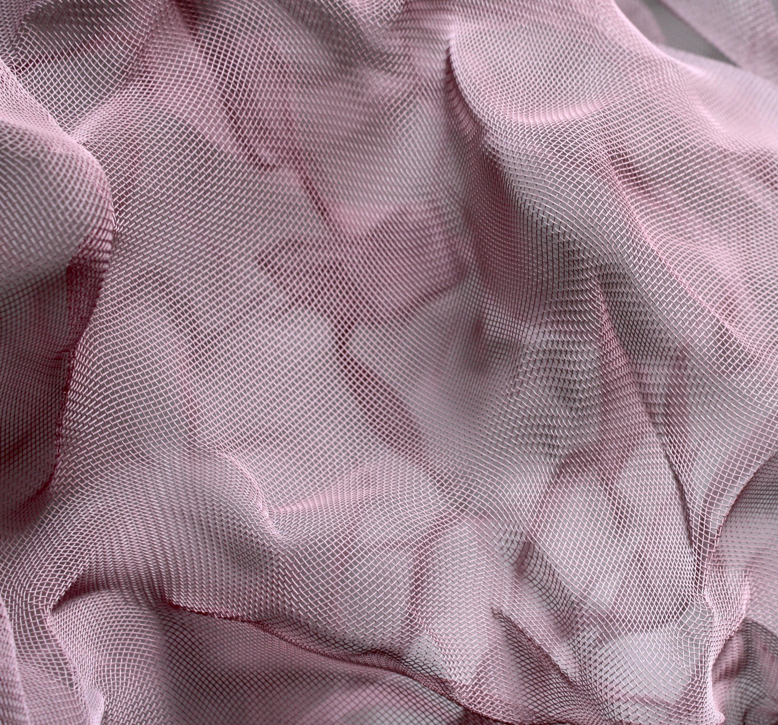 Cotton Candy Cumulus, Atticus Adams Pink Metal Mesh Sculpture Screen 5