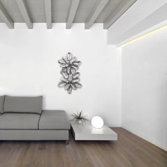 Chenille Totem - Silver Three-Dimensional Lightweight Metal Wall Art