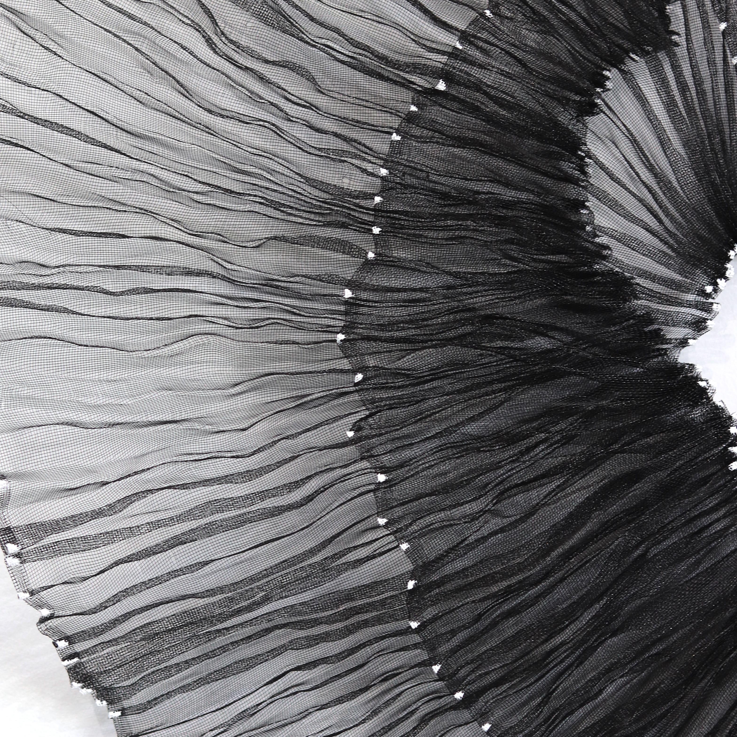 Combahee Night  - Abstract Black Sculptural Original Three-Dimensional Wall Art For Sale 3