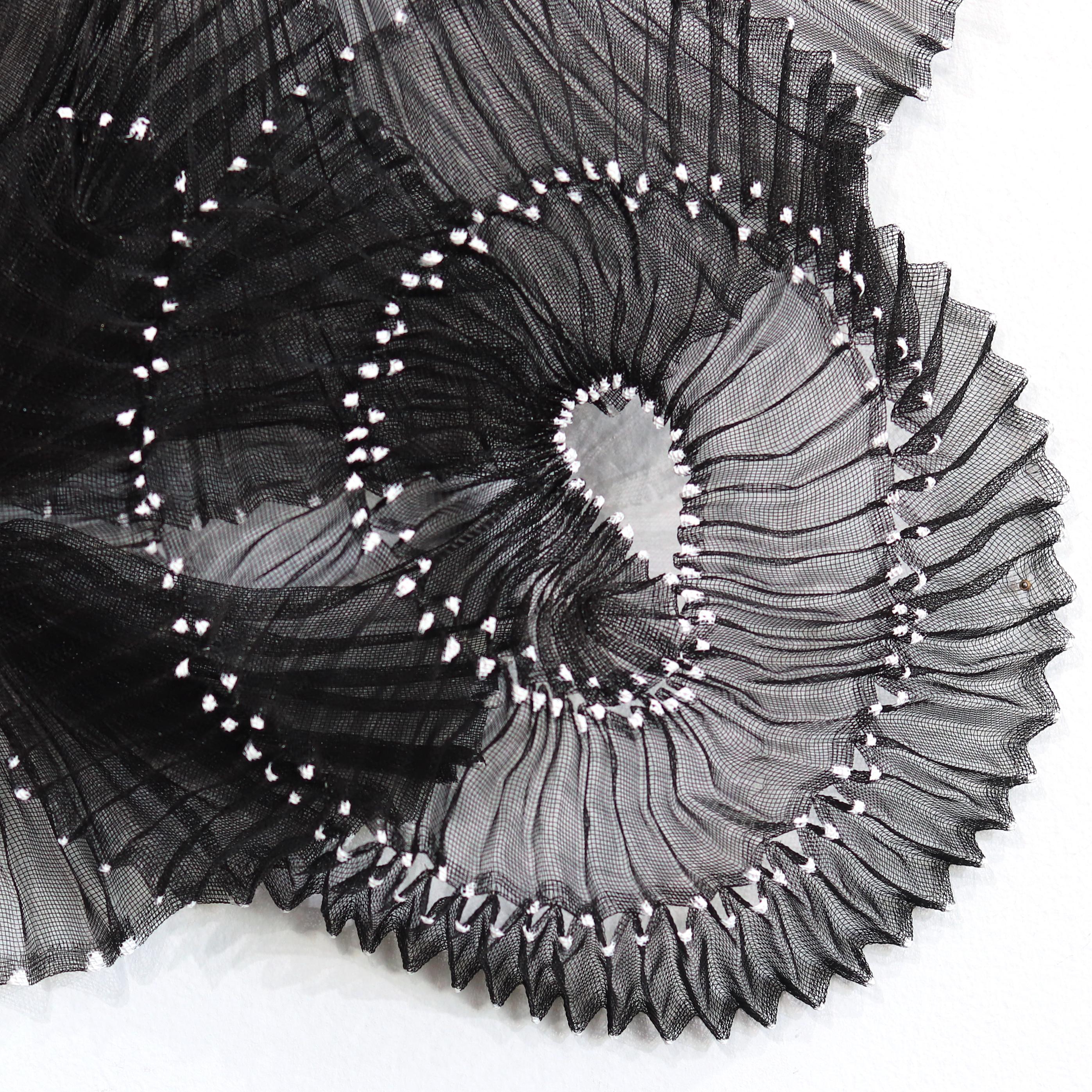 Combahee Night  - Abstract Black Sculptural Original Three-Dimensional Wall Art For Sale 5