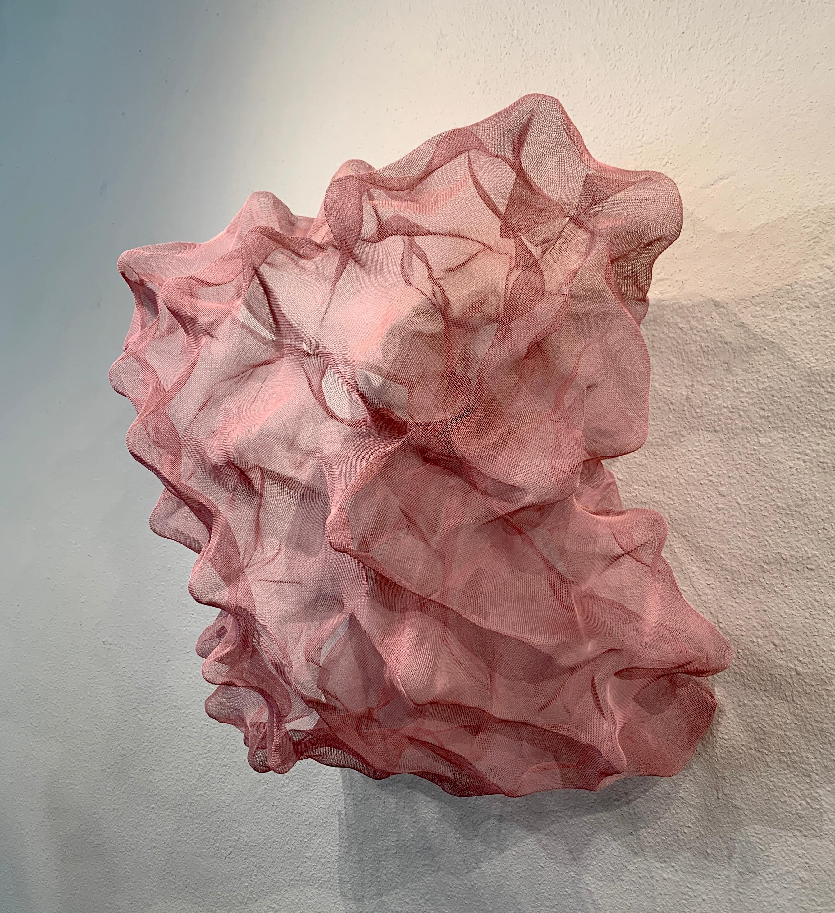 Cotton Candy Cloud, Atticus Adams Pink Metal Mesh Sculpture Screen

This piece can be hung from the ceiling, hung from a wall, or used on a pedestal or table.

Metal fiber sculpture that incorporates fascinating light and shadow into its
