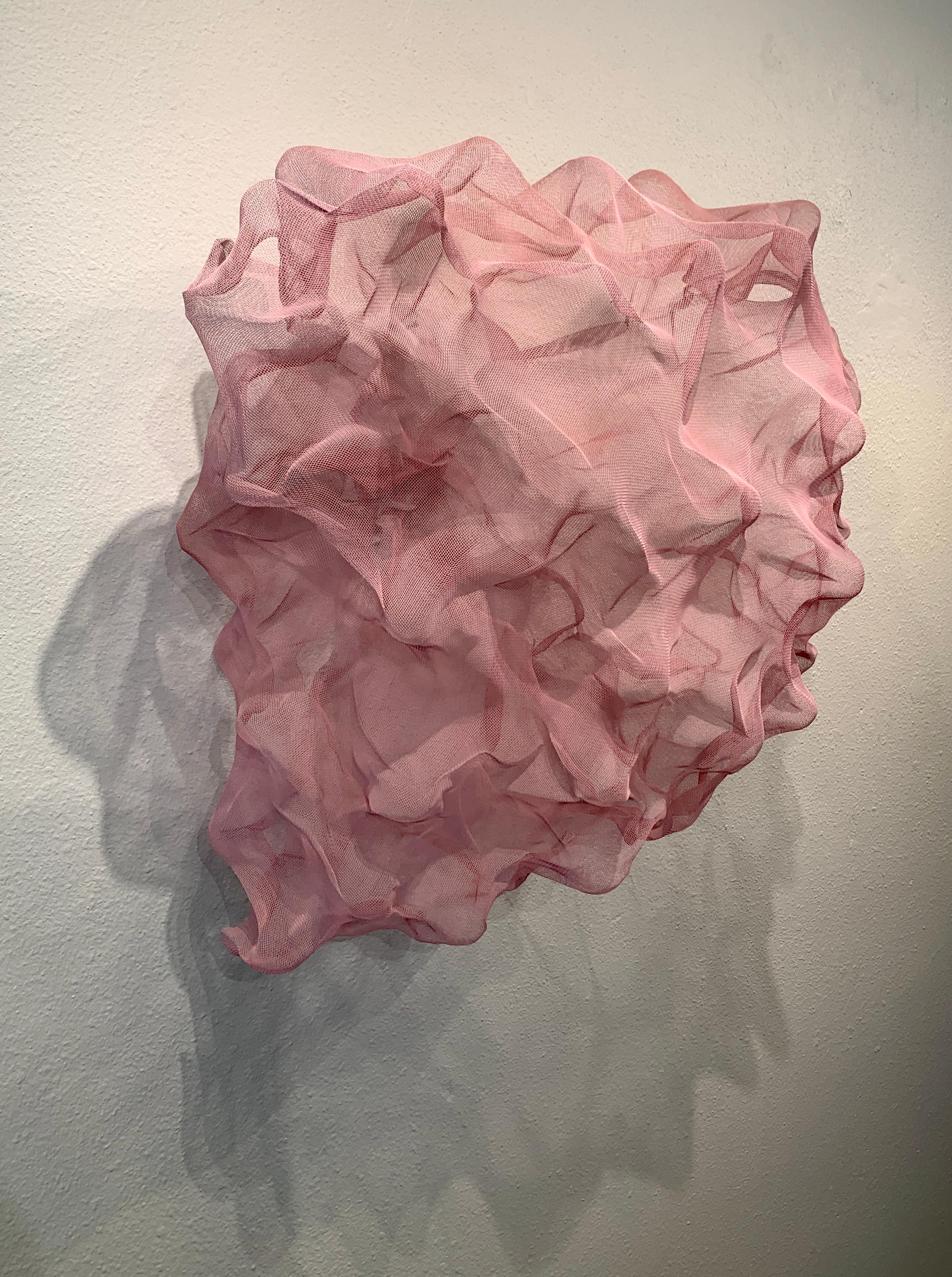 Cotton Candy Cloud, Atticus Adams Pink Metal Mesh Sculpture Screen 1