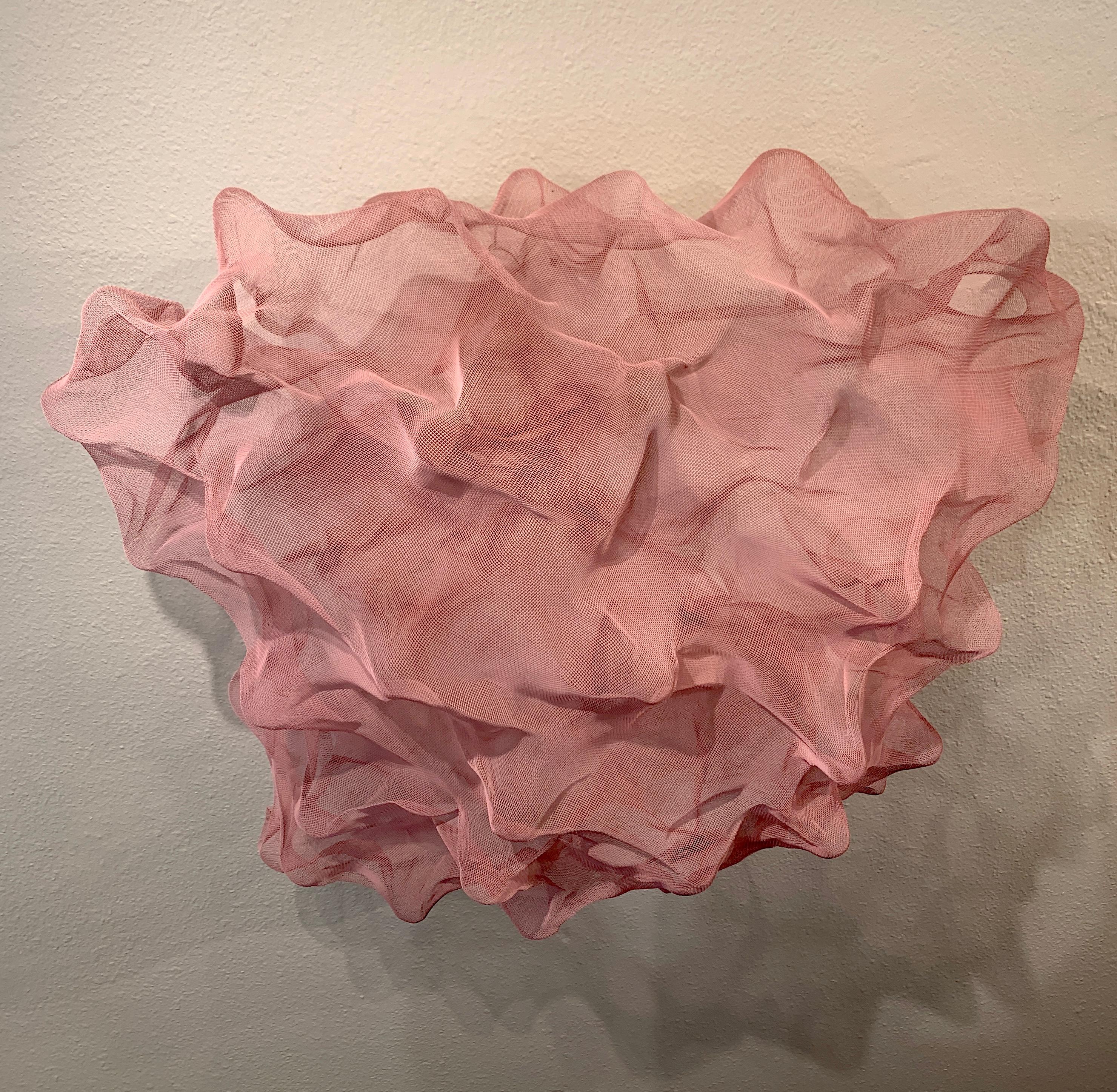 Cotton Candy Cloud, Atticus Adams Pink Metal Mesh Sculpture Screen 2