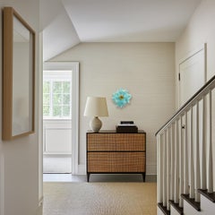 Cotton Candy Cumulus Aqua Gold - Abstract Three-Dimensional Wall Artwork